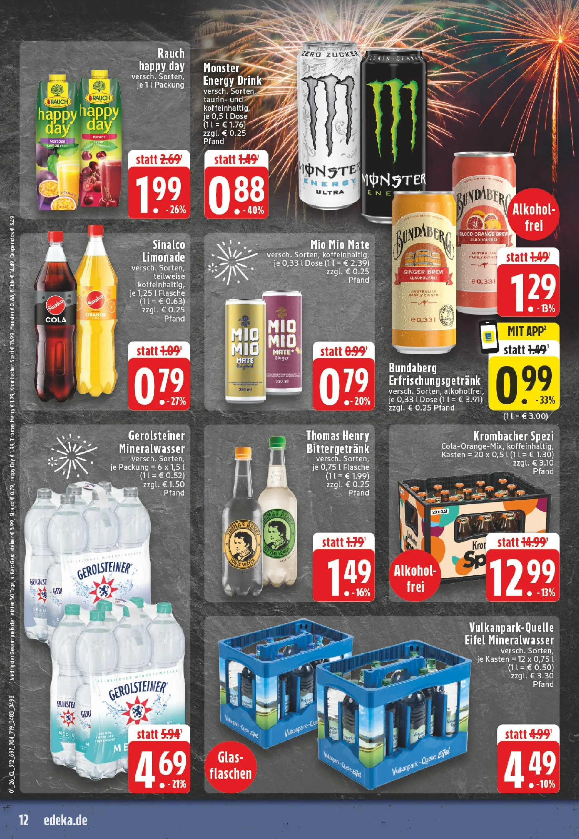 Edeka prospekt Bonn	 (ab 28.12.2025) » Angebote Online | Seite: 12 | Produkte: Sinalco, Cola, Energy, Mineralwasser