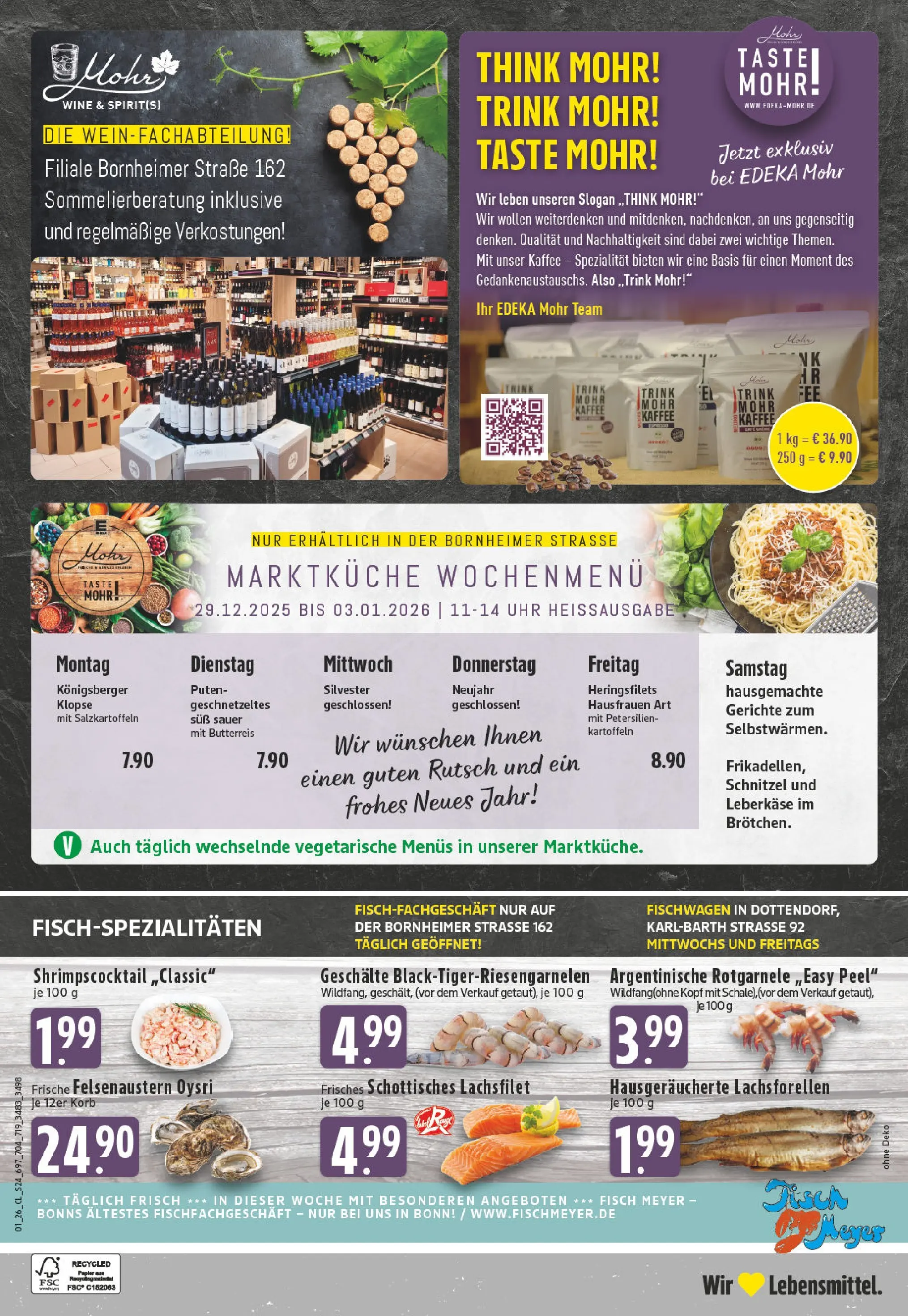 Edeka prospekt Bonn	 (ab 28.12.2025) » Angebote Online | Seite: 26 | Produkte: Korb, Fisch, Uhr, Leberkase