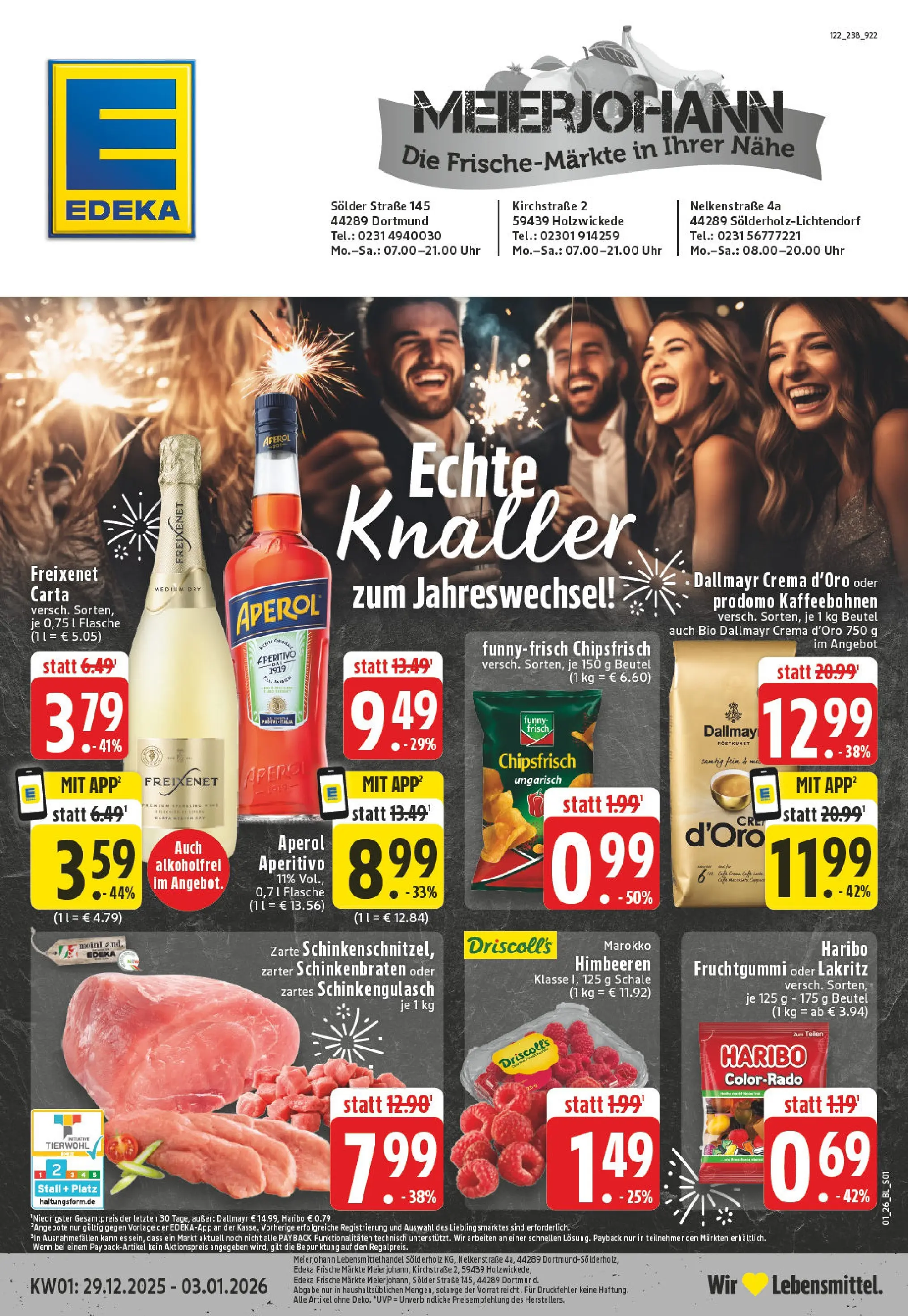 Edeka prospekt Holzwickede	 (ab 28.12.2025) » Angebote Online | Seite: 1 | Produkte: Haribo, Dallmayr, Chips, Uhr