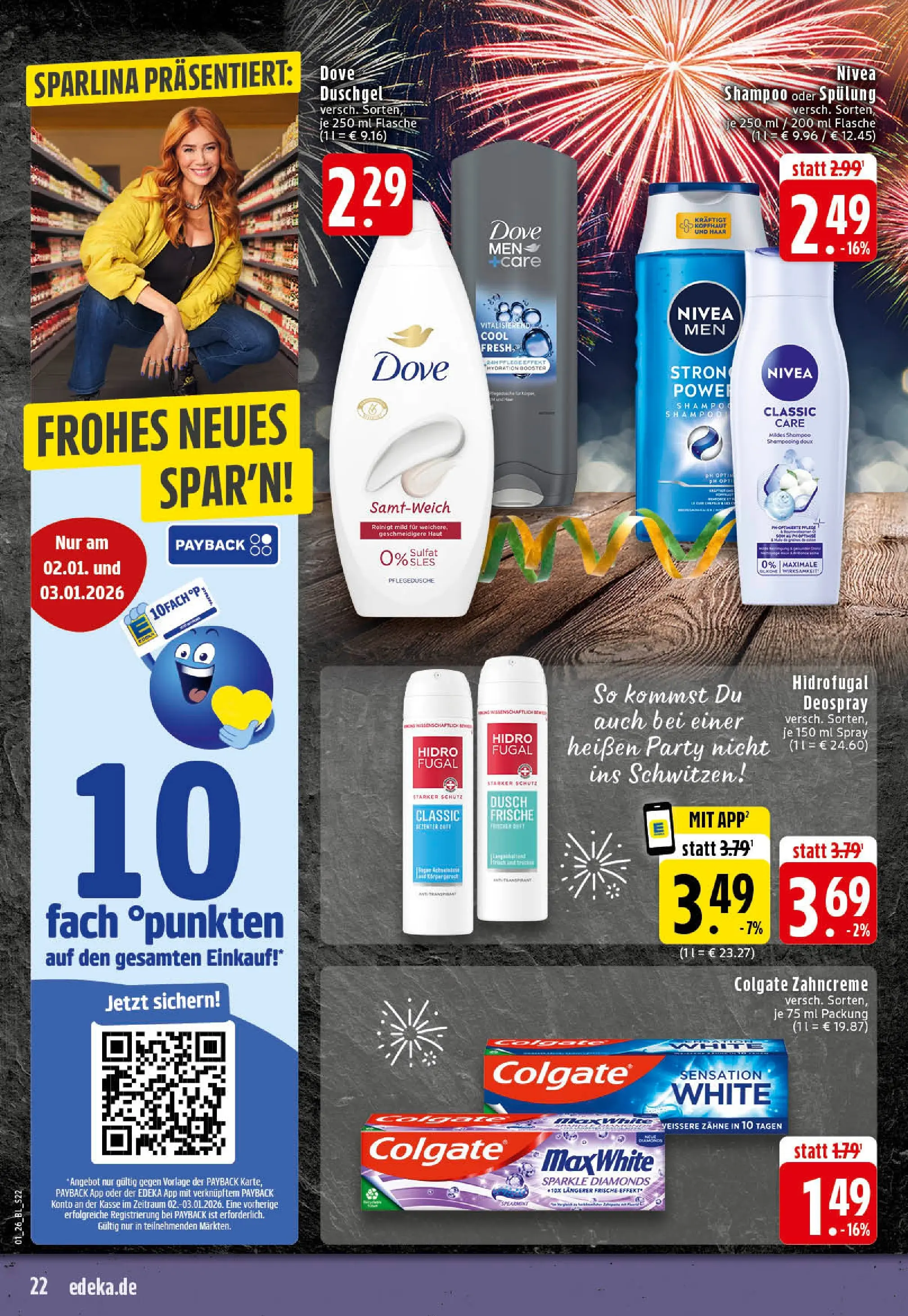 Edeka prospekt Rheine	 (ab 28.12.2025) » Angebote Online | Seite: 22 | Produkte: Shampoo, Spülung, Shower Gel, BH
