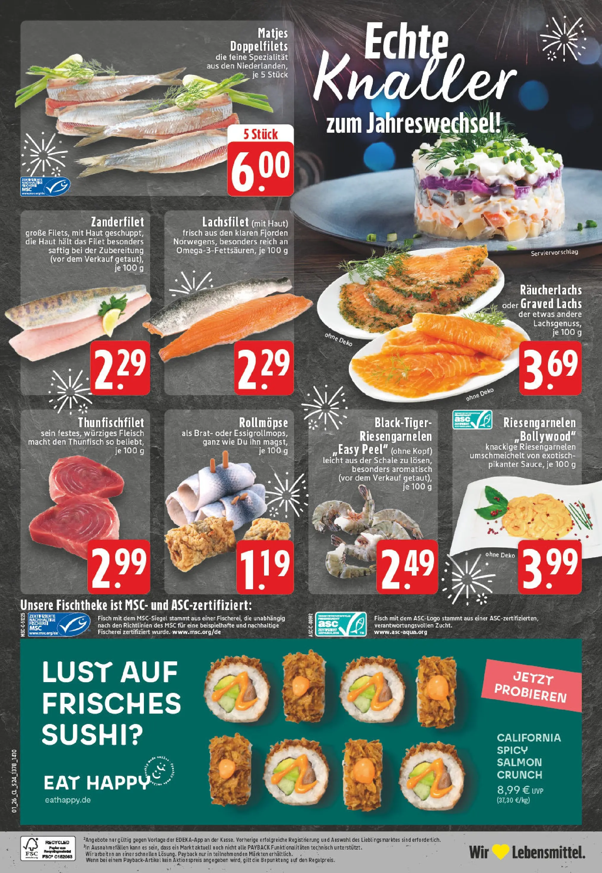Edeka prospekt Ransbach-Baumbach	 (ab 28.12.2025) » Angebote Online | Seite: 30 | Produkte: Thunfisch, Fisch, Lachs, Räucherlachs