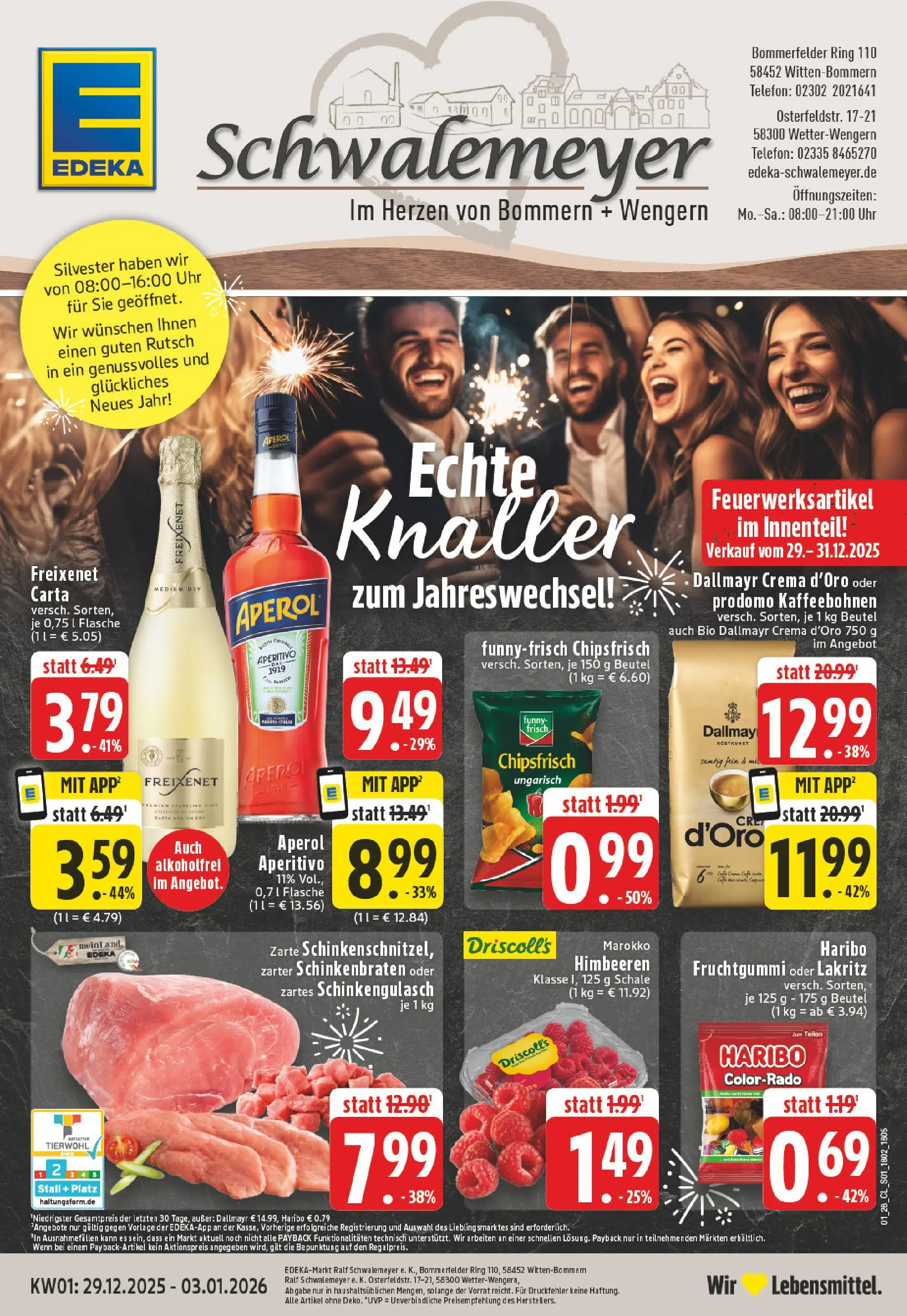 Edeka prospekt Witten-Bommern	 (ab 28.12.2025) » Angebote Online | Seite: 1 | Produkte: Freixenet, Dallmayr, Aperol, Chips