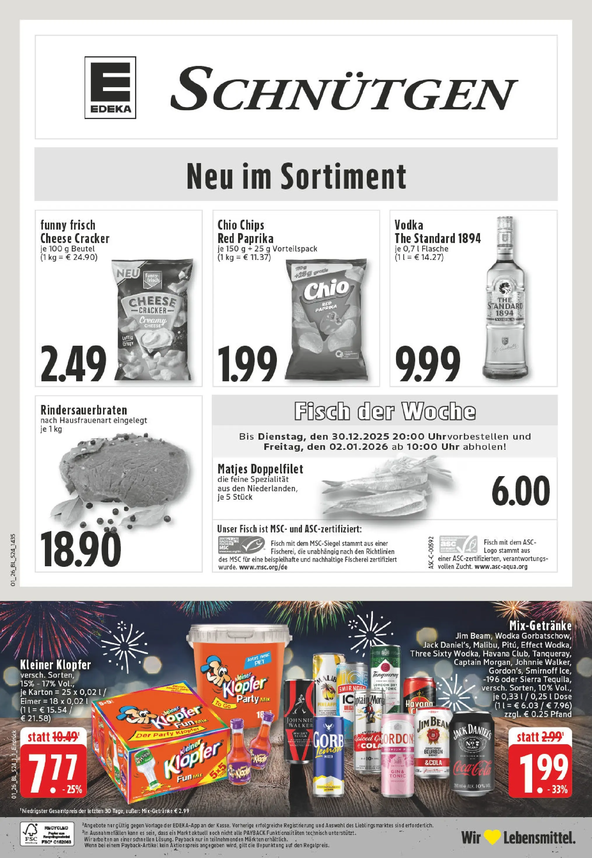 Edeka prospekt Lennestadt	 (ab 28.12.2025) » Angebote Online | Seite: 30 | Produkte: Jim beam, Chips, Uhr, Johnnie walker
