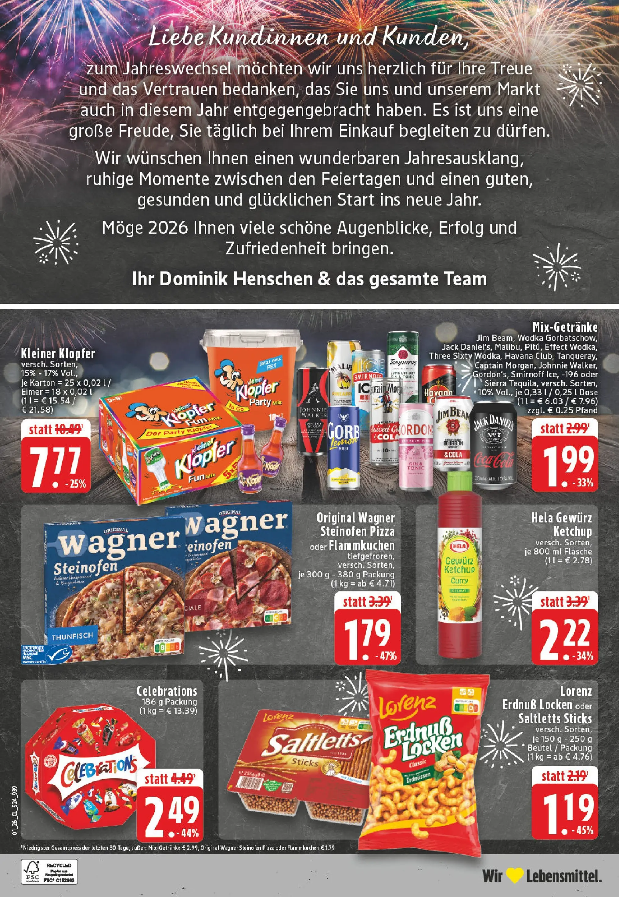 Edeka prospekt Iserlohn	 (ab 28.12.2025) » Angebote Online | Seite: 26 | Produkte: Jim beam, Wodka gorbatschow, Pizza, Wodka