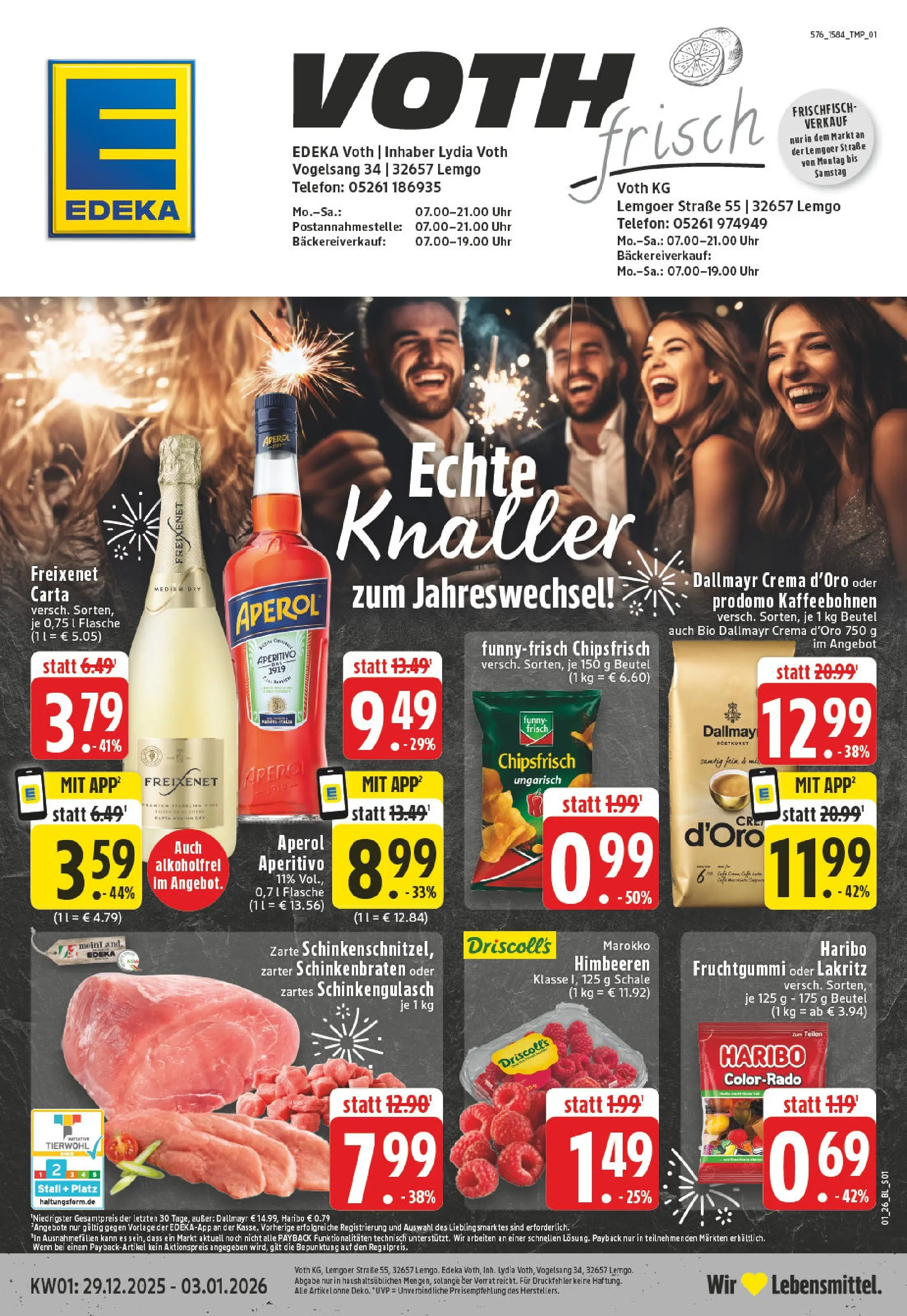 Edeka prospekt Lemgo	 (ab 28.12.2025) » Angebote Online | Seite: 1 | Produkte: Dallmayr, Chips, Telefon, Uhr