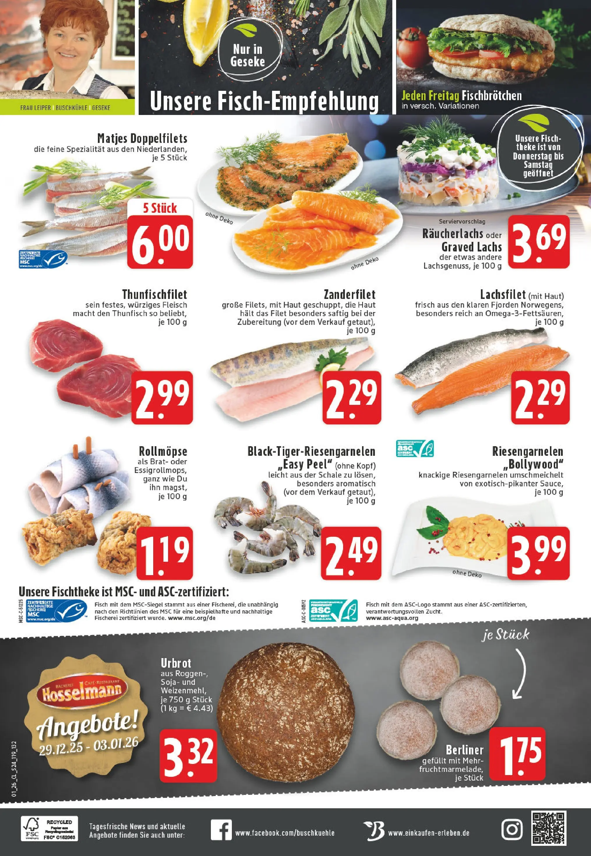 Edeka prospekt Rüthen	 (ab 28.12.2025) » Angebote Online | Seite: 30 | Produkte: Theke, Thunfisch, Räucherlachs, Fleisch