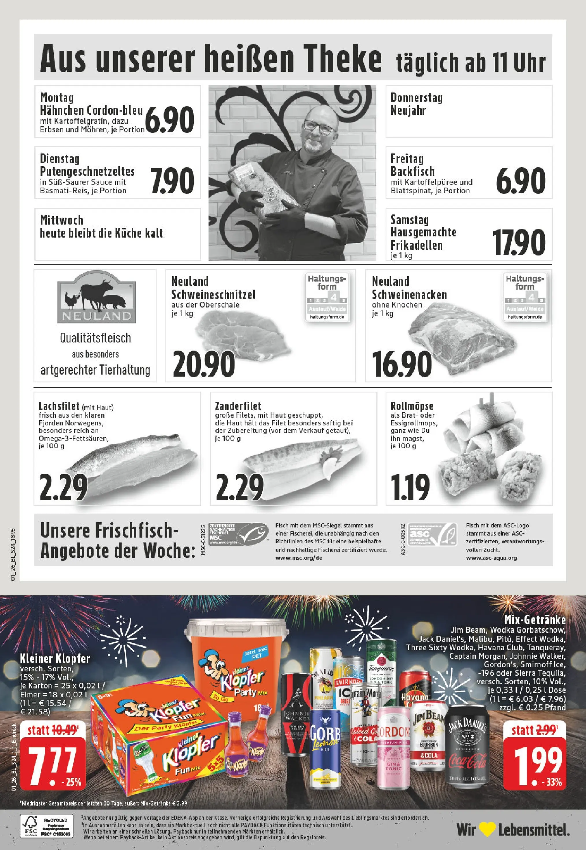 Edeka prospekt Schwerte - Ergste	 (ab 28.12.2025) » Angebote Online | Seite: 30 | Produkte: Hahnchen, Cola, Wodka, Uhr