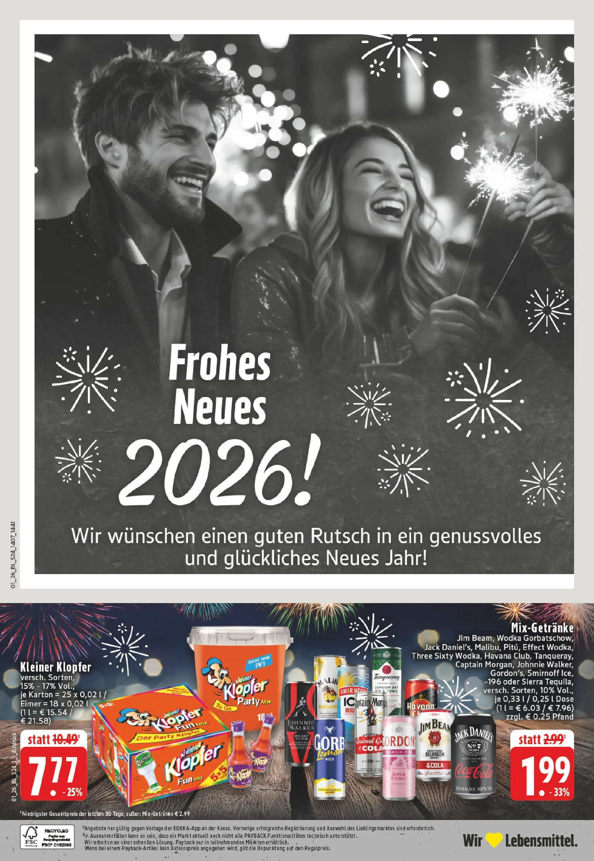 Edeka prospekt Steinfurt	 (ab 28.12.2025) » Angebote Online | Seite: 30 | Produkte: Coca cola, Smirnoff, Wodka, Johnnie walker