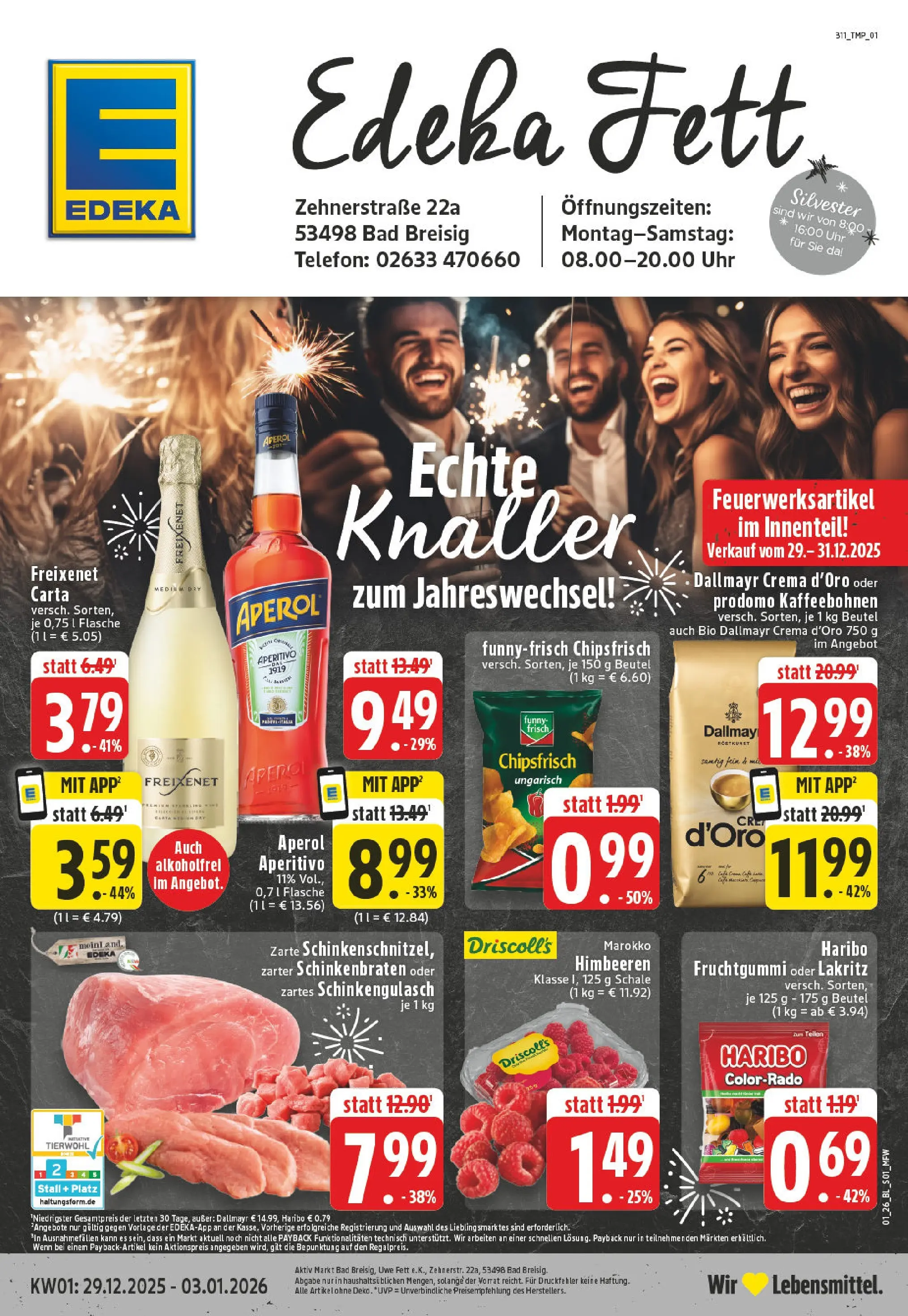 Edeka prospekt Bad Breisig	 (ab 28.12.2025) » Angebote Online | Seite: 1 | Produkte: Haribo, Bad, Dallmayr, Chips