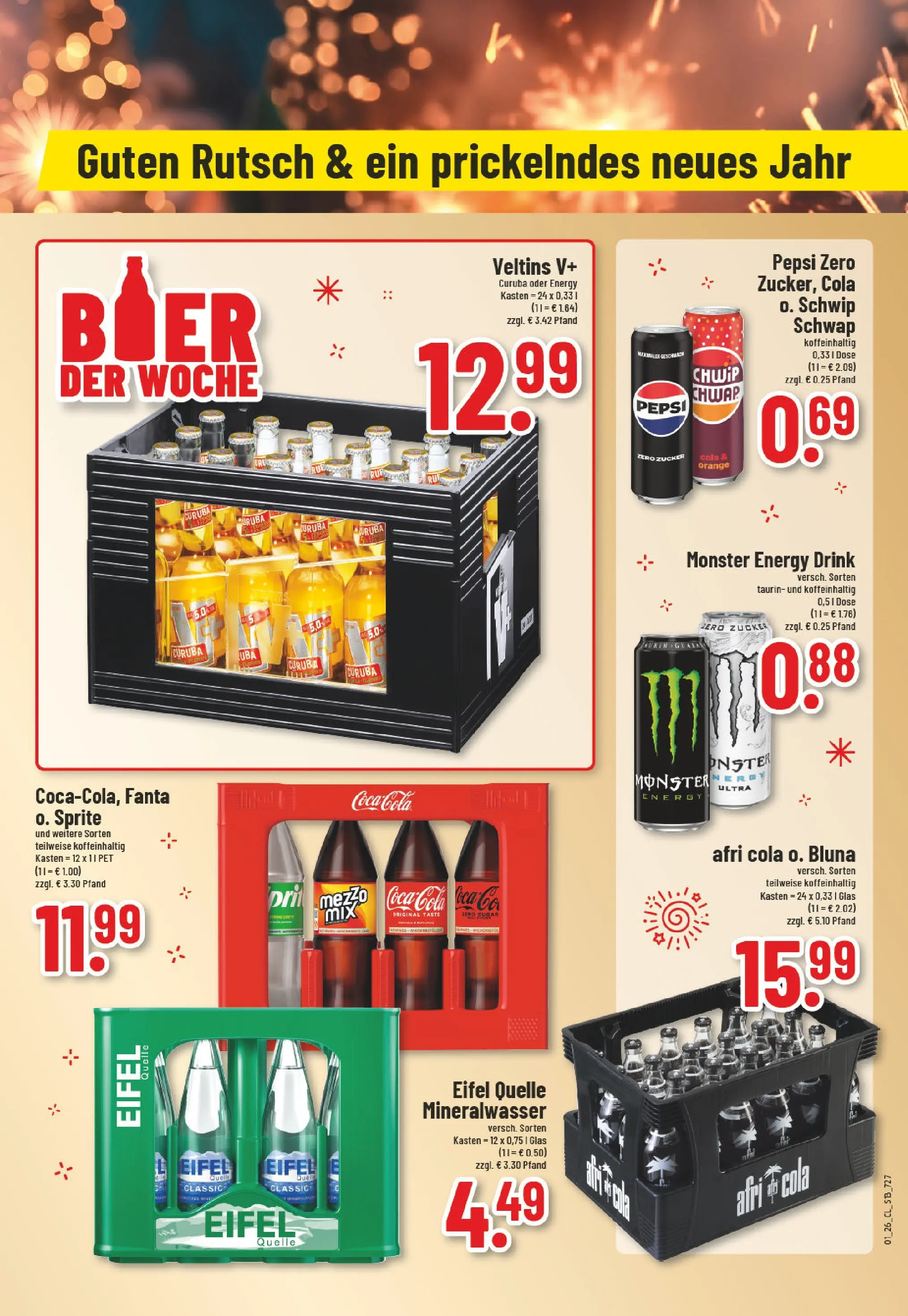 Edeka prospekt Weilerswist	 (ab 28.12.2025) » Angebote Online | Seite: 13 | Produkte: Sprite, Cola, Monster, Pepsi