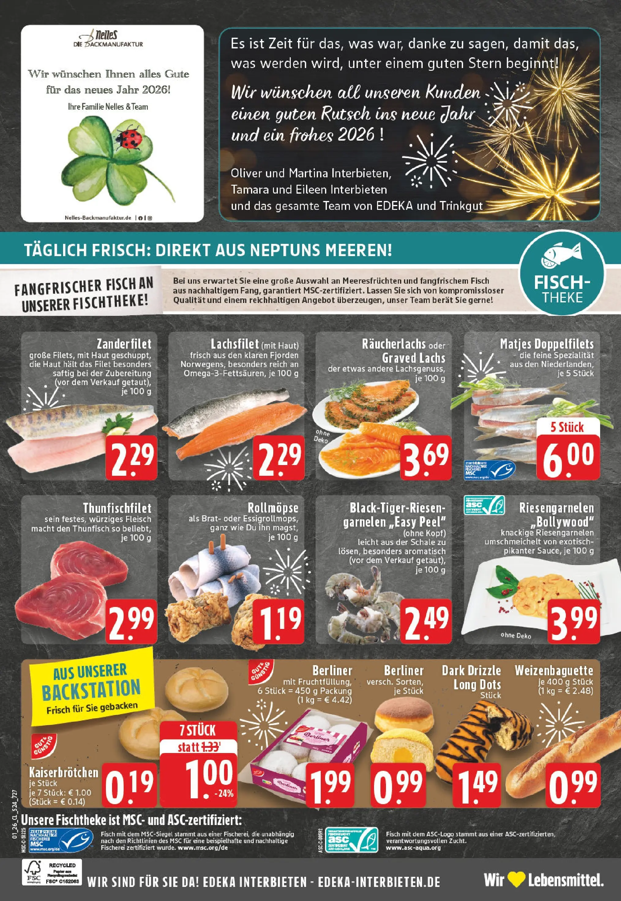 Edeka prospekt Weilerswist	 (ab 28.12.2025) » Angebote Online | Seite: 26 | Produkte: Berliner, Theke, Baguette, Fleisch