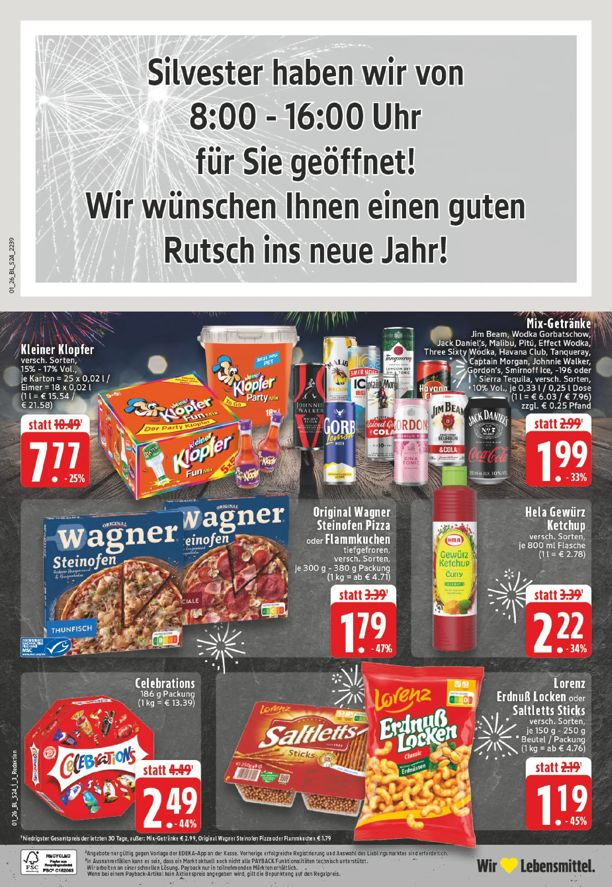 Edeka prospekt Euskirchen	 (ab 28.12.2025) » Angebote Online | Seite: 30 | Produkte: Jack Daniel's, Celebrations, Smirnoff, Uhr