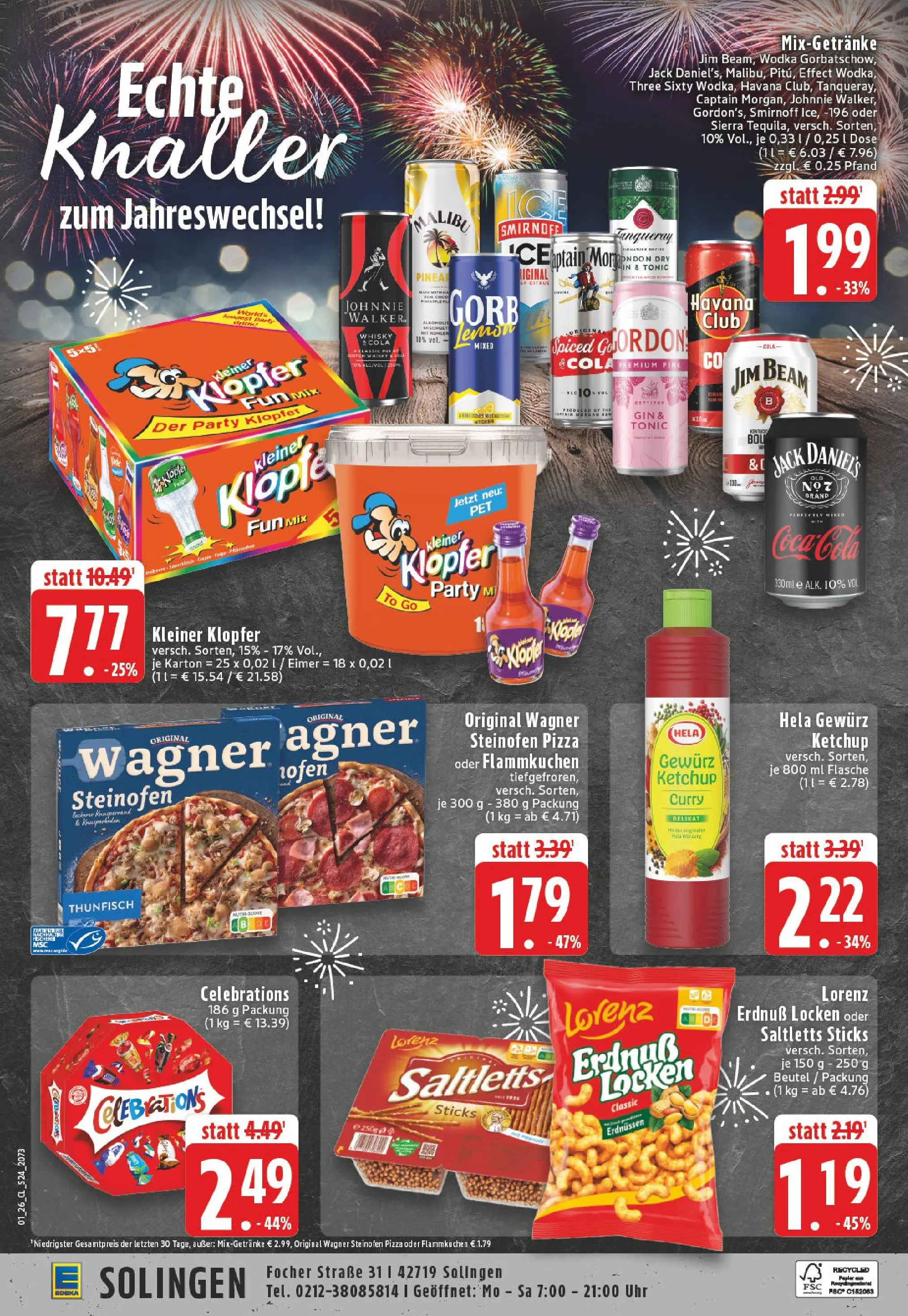 Edeka prospekt Solingen	 (ab 28.12.2025) » Angebote Online | Seite: 30 | Produkte: Whisky, Cola, Celebrations, Smirnoff