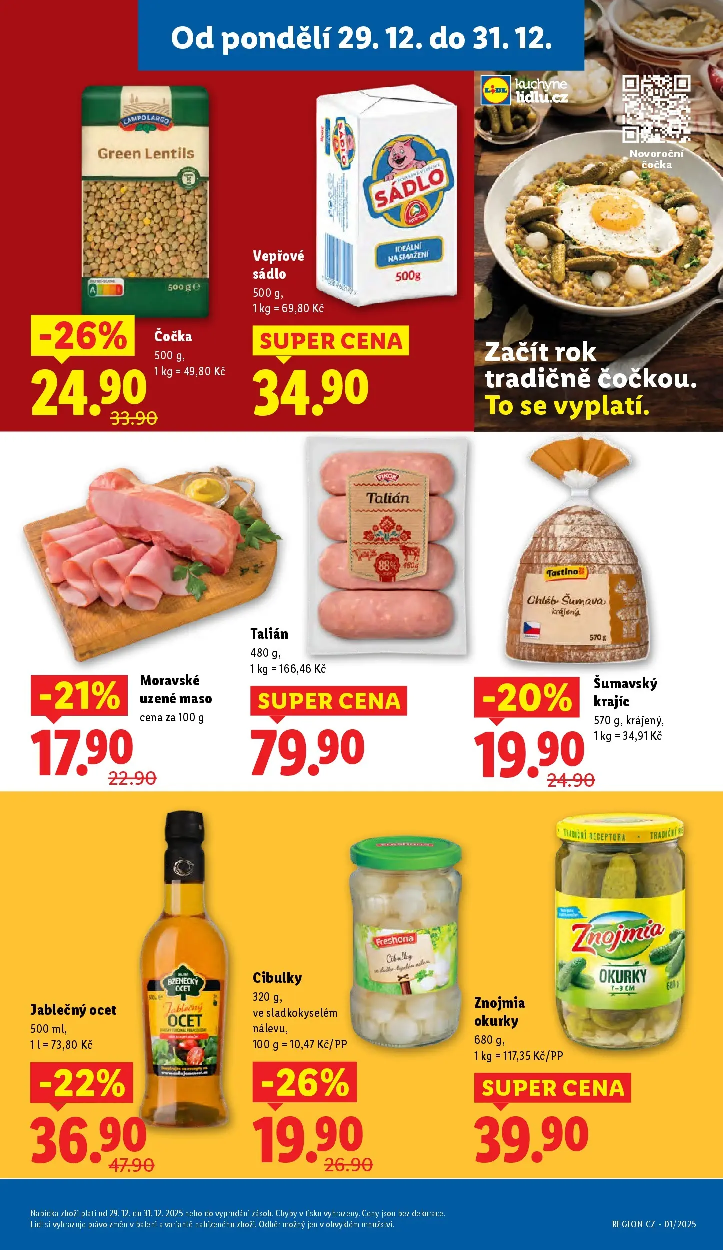 Lidl leták od 28.12.2025 - Nový akční leták | Strana: 13 | Produkty: Apple, Moravské uzené, Maso, Kuchyně