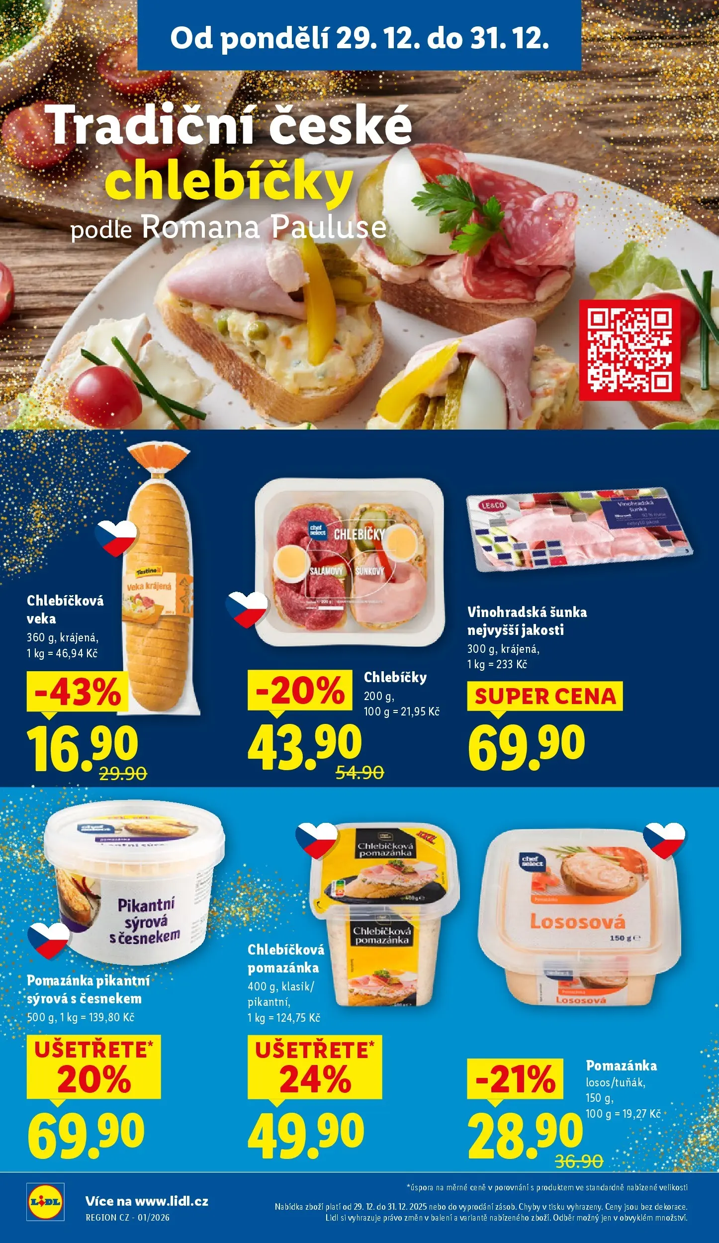 Lidl leták od 28.12.2025 - Nový akční leták | Strana: 14 | Produkty: Veka, Šunka, Pomazánka