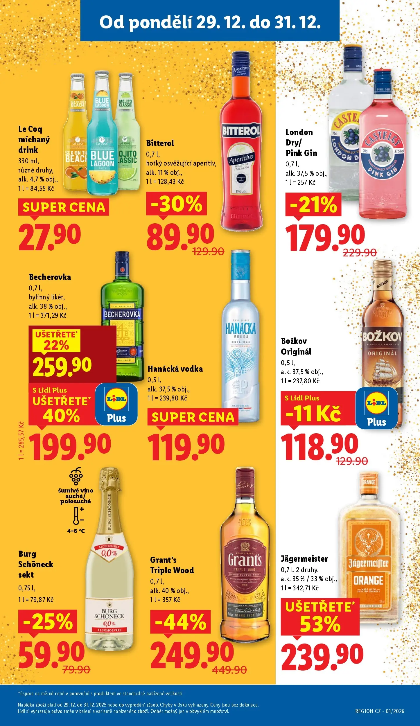 Lidl leták od 28.12.2025 - Nový akční leták | Strana: 21 | Produkty: Jägermeister, Whisky, Aperitivo, Božkov originál