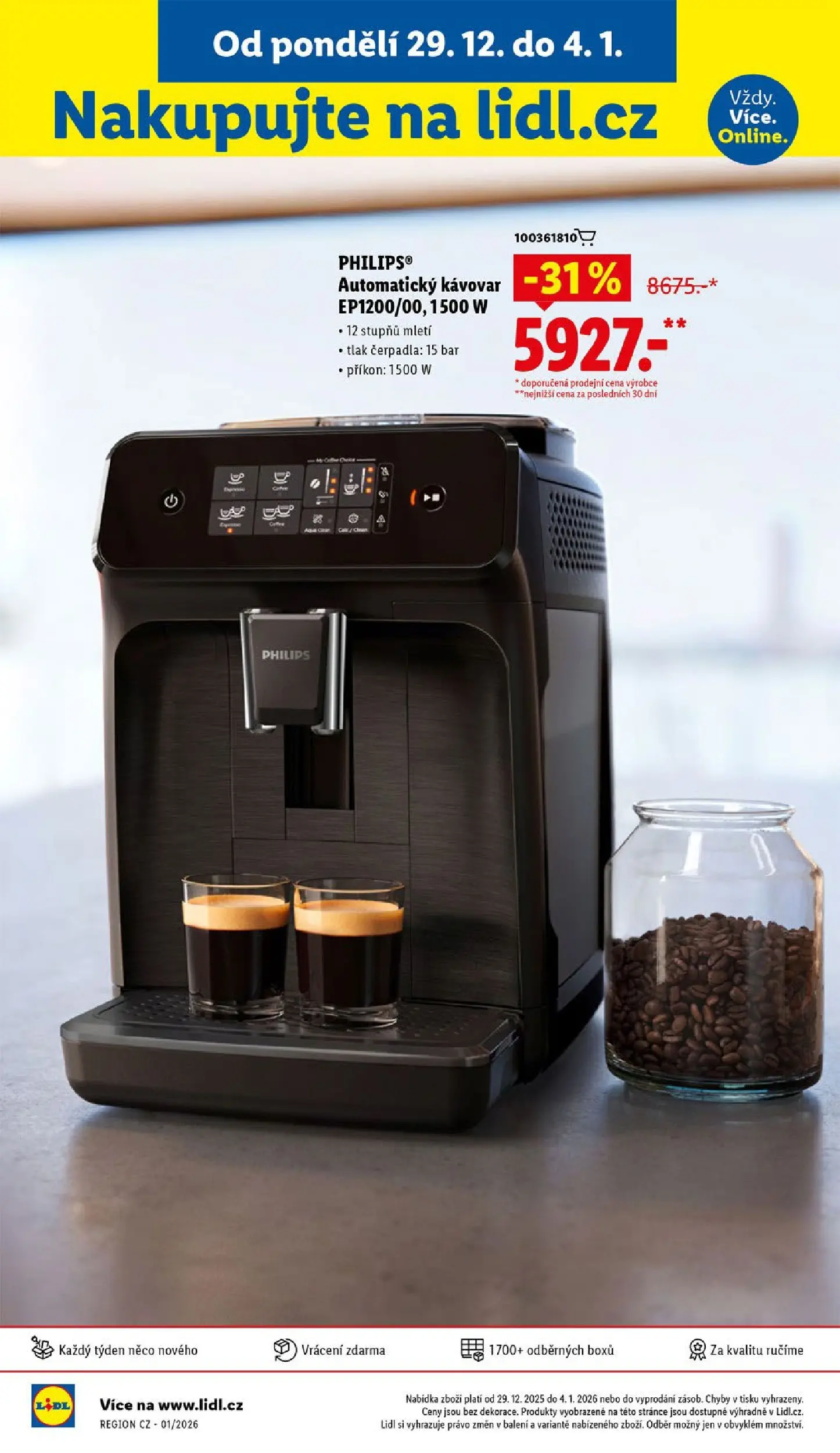 Lidl leták od 28.12.2025 - Nový akční leták | Strana: 30 | Produkty: Kávovar