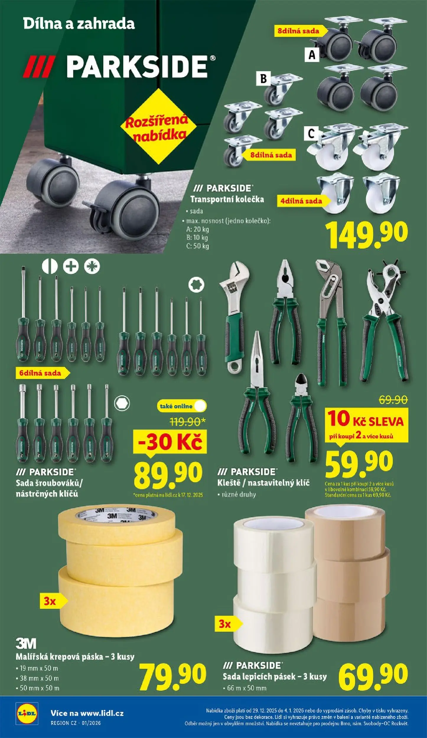 Lidl leták od 28.12.2025 - Nový akční leták | Strana: 38 | Produkty: Parkside, Zahrada, Transportní kolečka