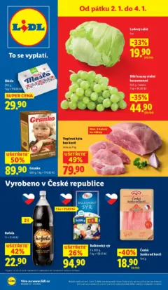 Náhled letáku Lidl leták od 02.01.2026 Náhled letáku Lidl leták od 02.01.2026