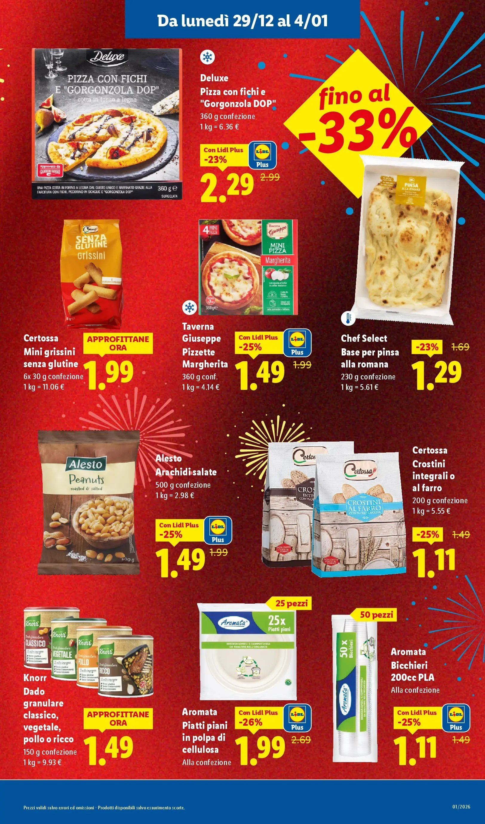 LIDL volantino della prossima settimana dal ﻿28/12/2025﻿ 📣 | Pagina: 9 | Prodotti: Crostini, Arachidi, Grissini, Pecorino