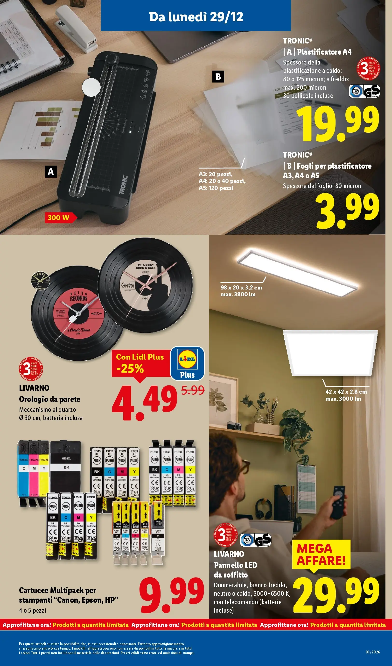 LIDL volantino della prossima settimana dal ﻿28/12/2025﻿ 📣 | Pagina: 35 | Prodotti: Telecomando, Orologio, Batteria, Batterie