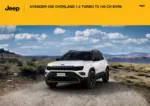 Jeep AVENGER 4XE OVERLAND 1.2 TURBO T3 145 CH BVR6 - au 30.09.2026
