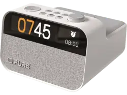 Pure Moment Charge - der Schlafbegleiter mit Licht und kabellosem Laden, Baumwollwei&szlig;; All-in-One-Audiobegleiter