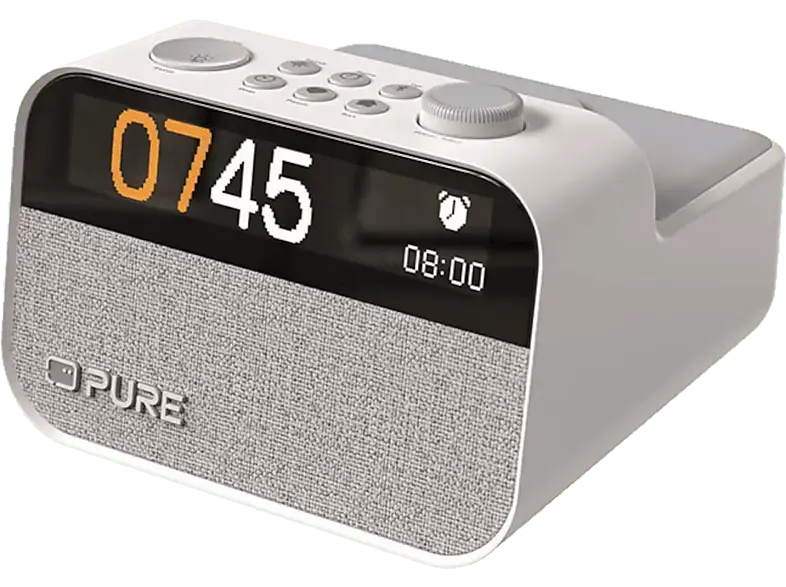 Pure Moment Charge - der Schlafbegleiter mit Licht und kabellosem Laden, Baumwollwei&szlig;; All-in-One-Audiobegleiter