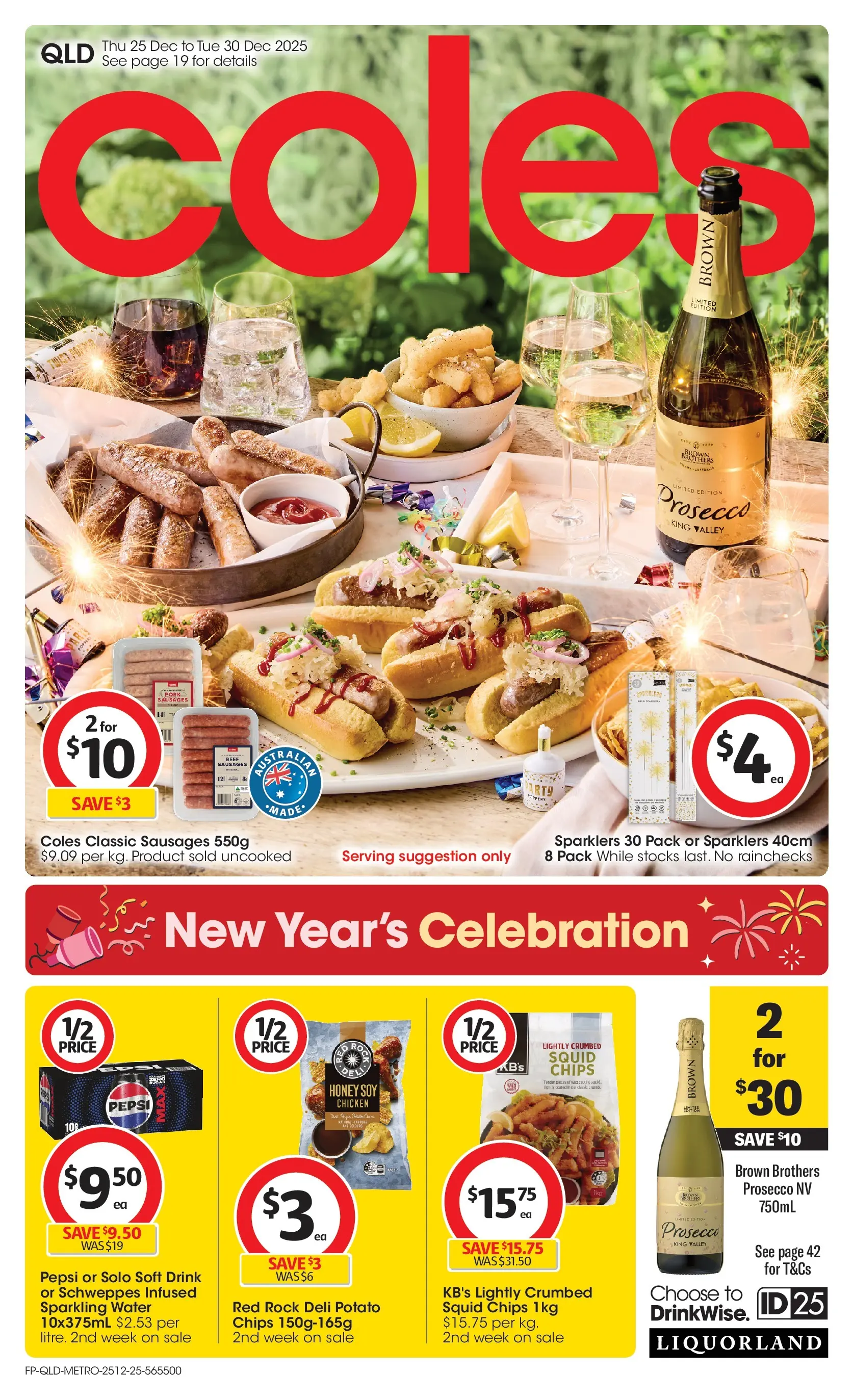 ﻿Coles catalogue valid from 25/12/2025 > Online Australia | Page: 1 | Products: Honey, Chicken, Beef, Chips