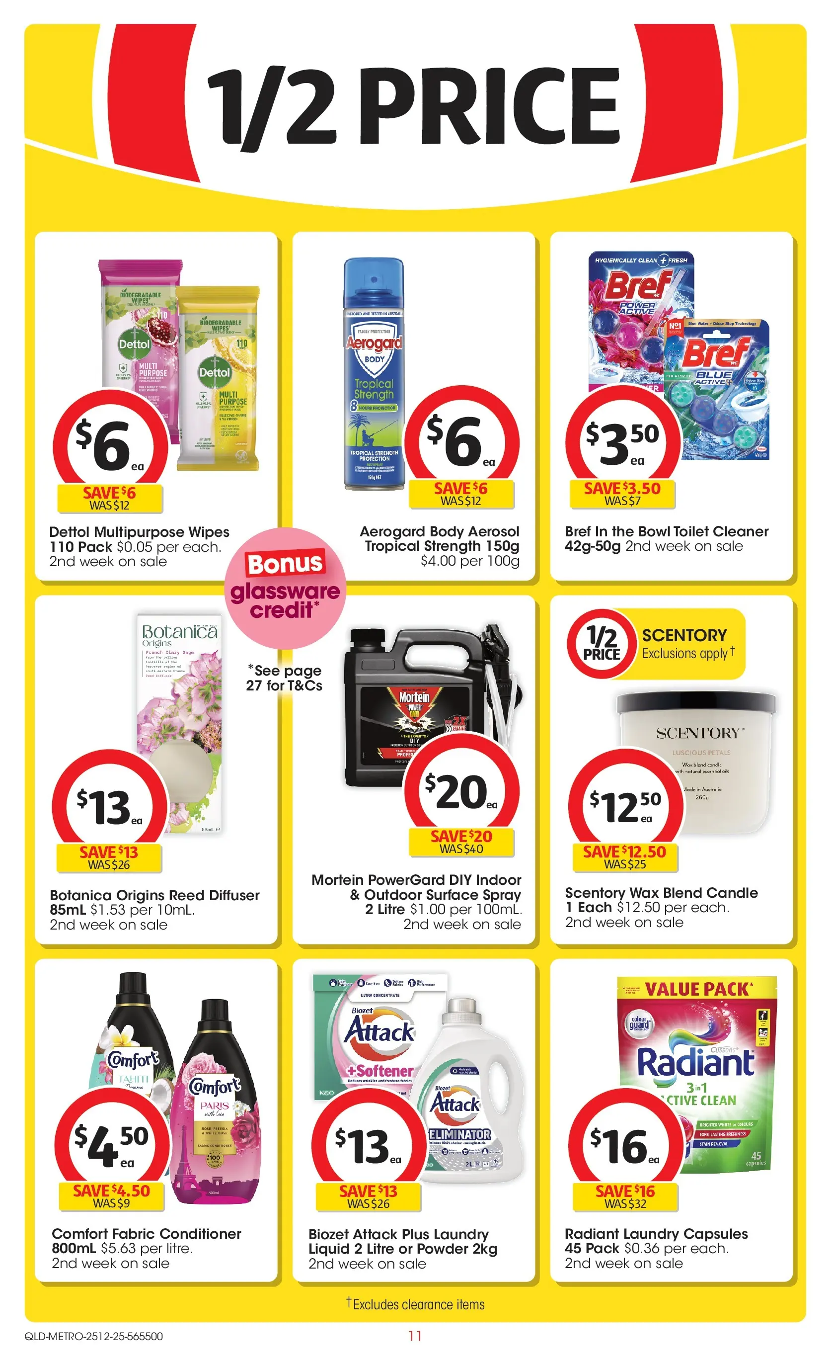 ﻿Coles catalogue valid from 25/12/2025 > Online Australia | Page: 11 | Products: Conditioner, Glassware, Candle, Multipurpose