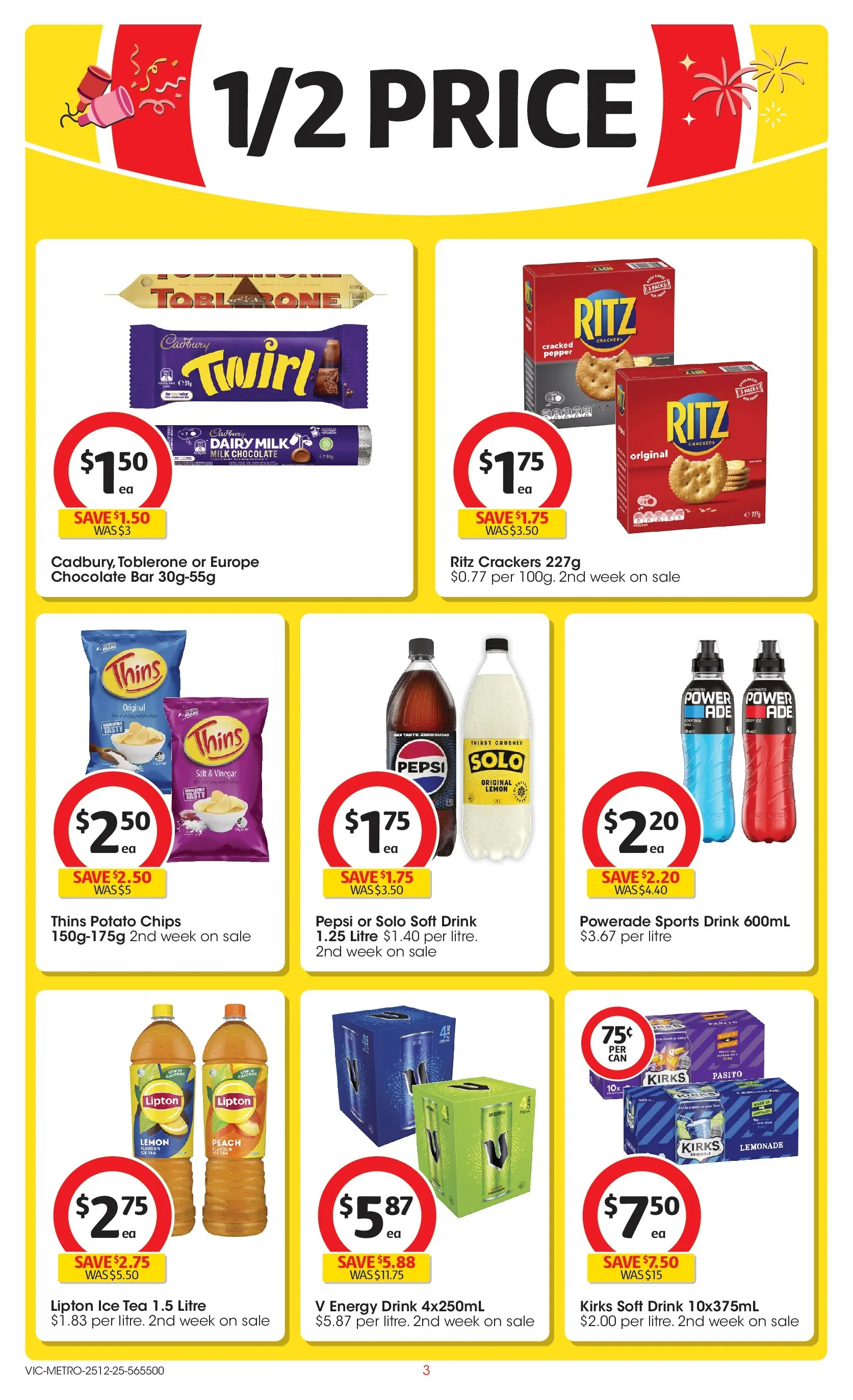 ﻿Coles catalogue valid from 25/12/2025 > Online Australia | Page: 3 | Products: Chocolate, Pepsi, Pepper, Lemon