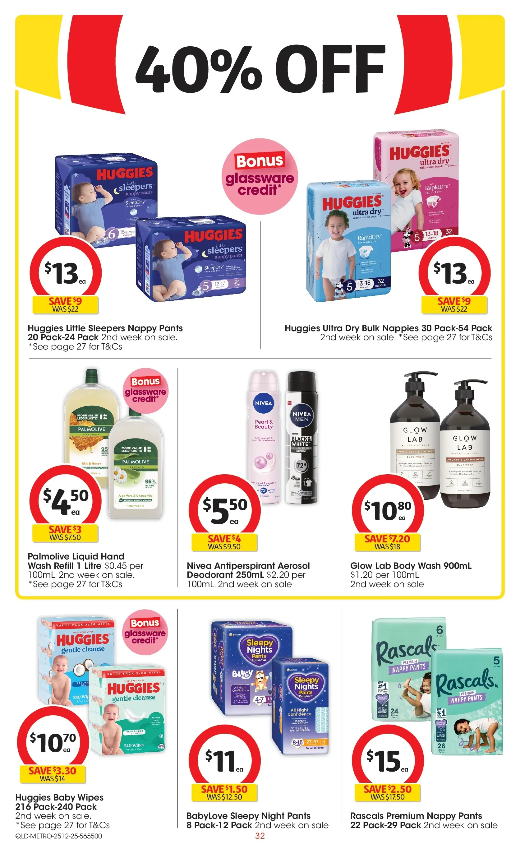 ﻿Coles catalogue valid from 25/12/2025 > Online Australia | Page: 32 | Products: Fragrance, Nappies, Pants, Hand wash