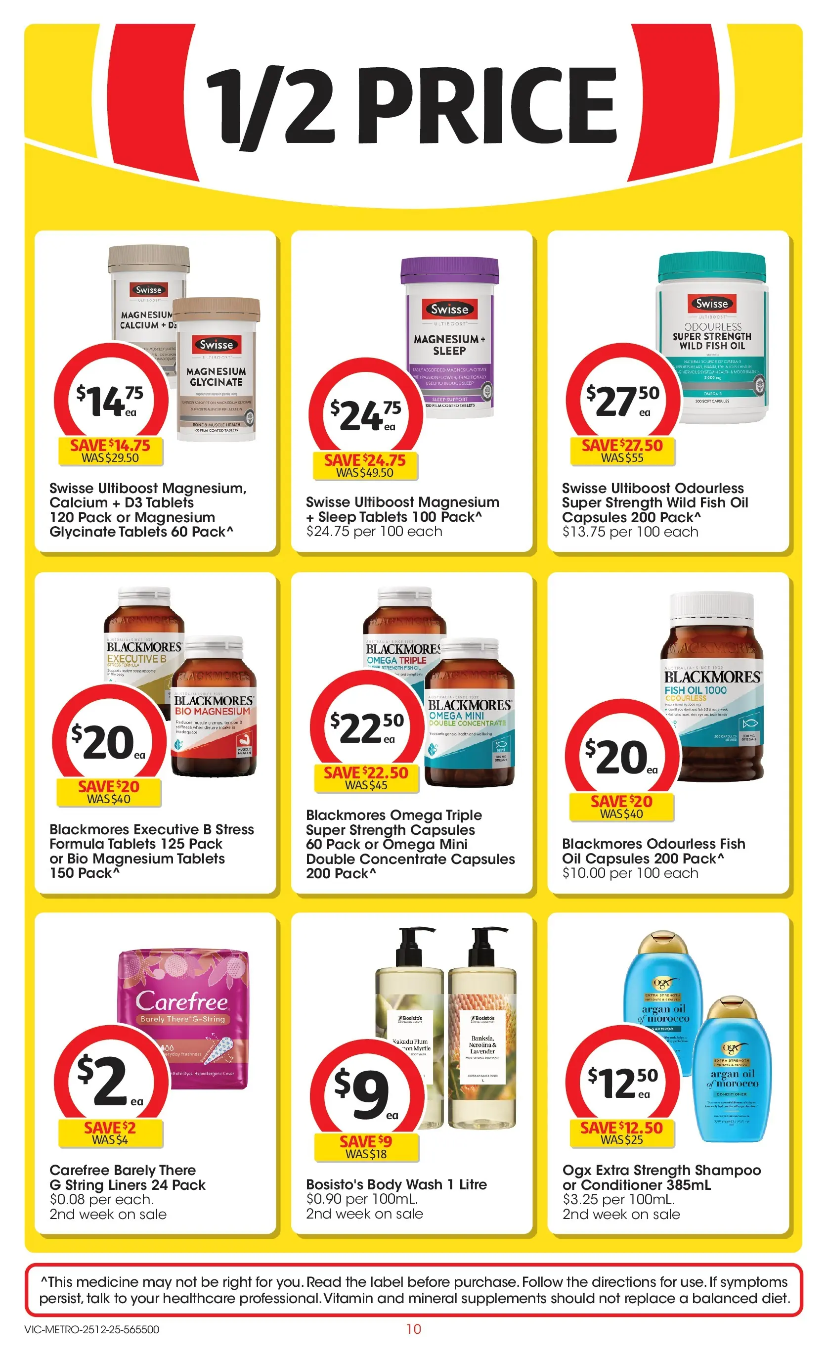 ﻿Coles catalogue valid from 25/12/2025 > Online Australia | Page: 10 | Products: Shampoo, Conditioner, Argan oil, Vitamin