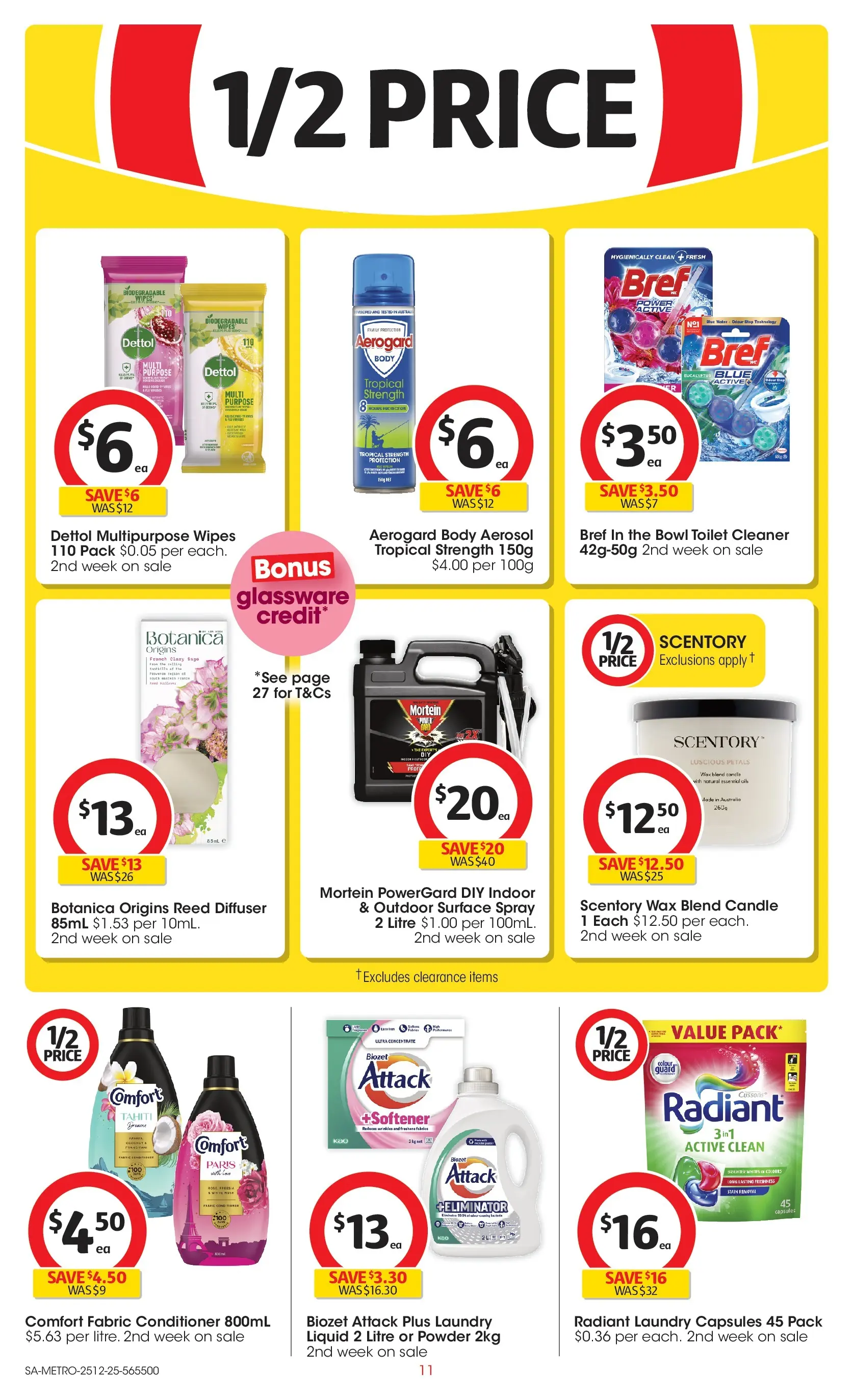 ﻿Coles catalogue valid from 25/12/2025 > Online Australia | Page: 11 | Products: Toilet, Glassware, Laundry, Multipurpose