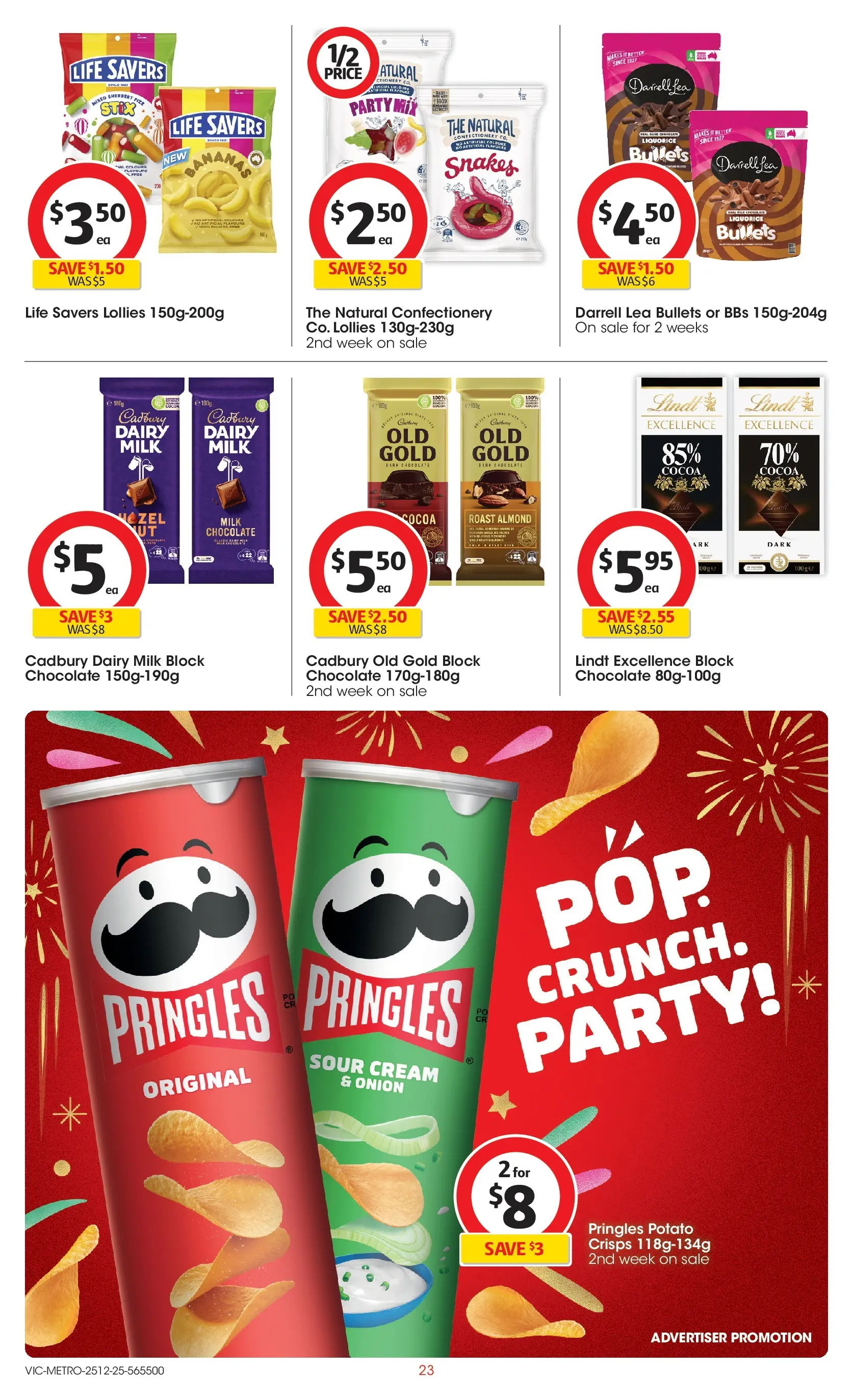 ﻿Coles catalogue valid from 25/12/2025 > Online Australia | Page: 23 | Products: Cocoa, Dairy, Lollies, Cream