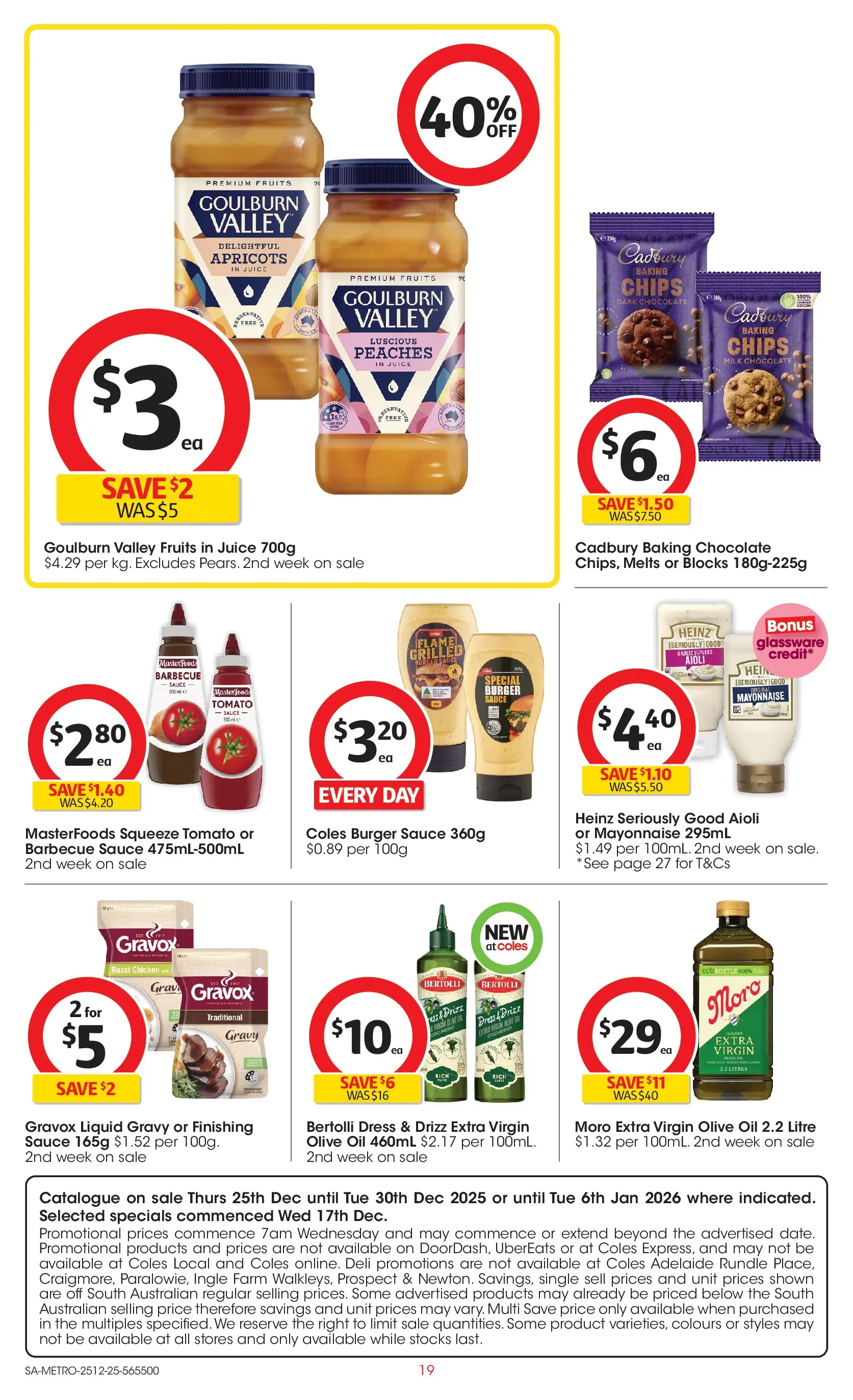 ﻿Coles catalogue valid from 25/12/2025 > Online Australia | Page: 19 | Products: Oil, Chocolate, Chicken, Chips