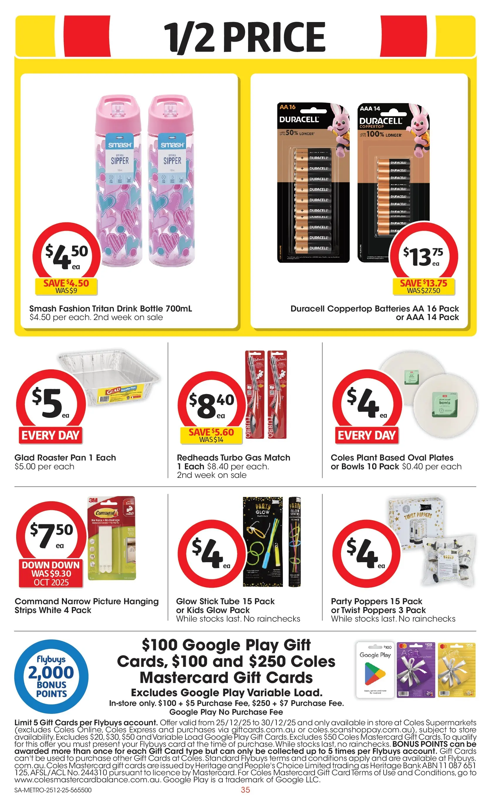 ﻿Coles catalogue valid from 25/12/2025 > Online Australia | Page: 35 | Products: Plant, Picture, Batteries