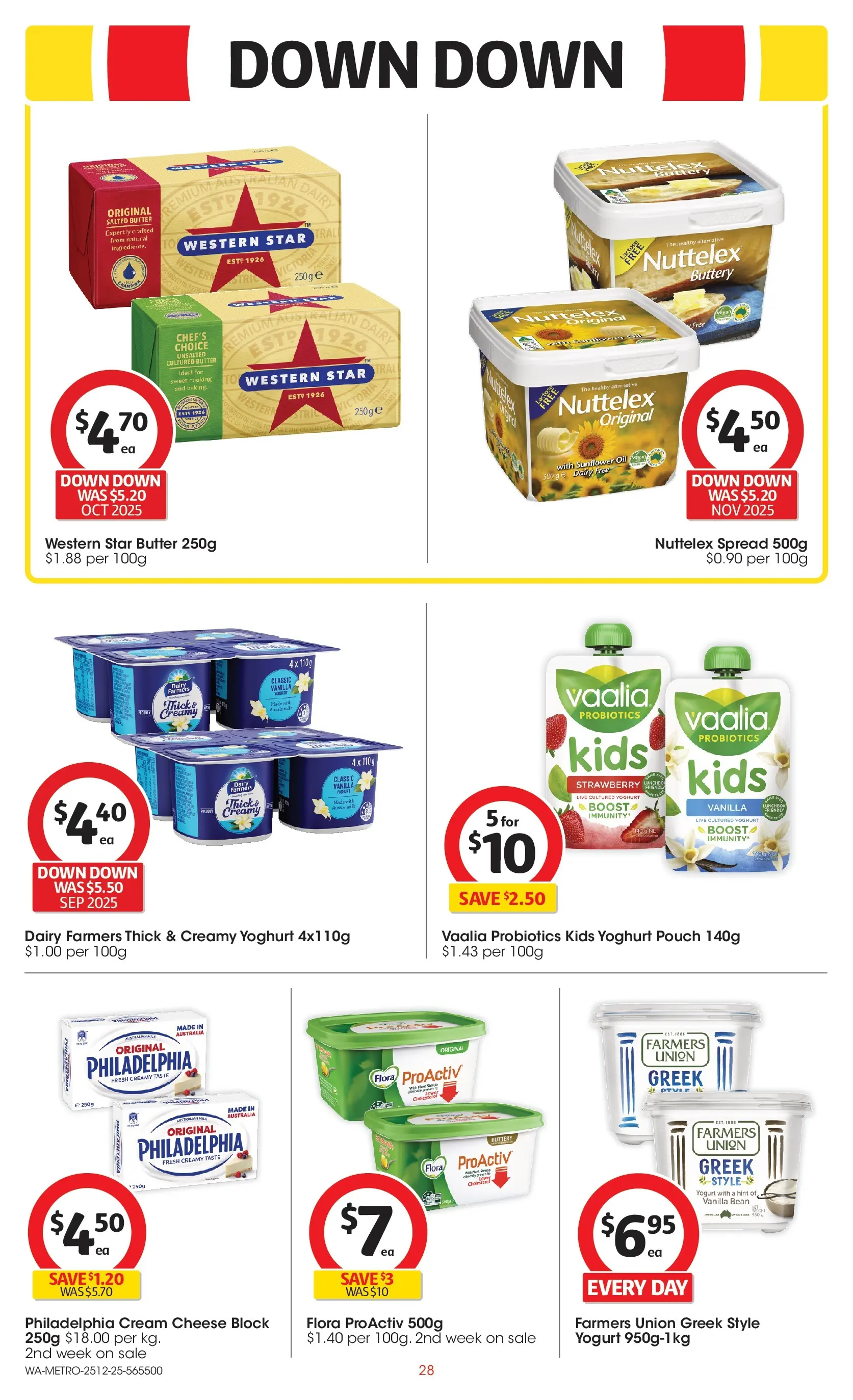 ﻿Coles catalogue valid from 25/12/2025 > Online Australia | Page: 28 | Products: Dairy, Butter, Yoghurt, Oil
