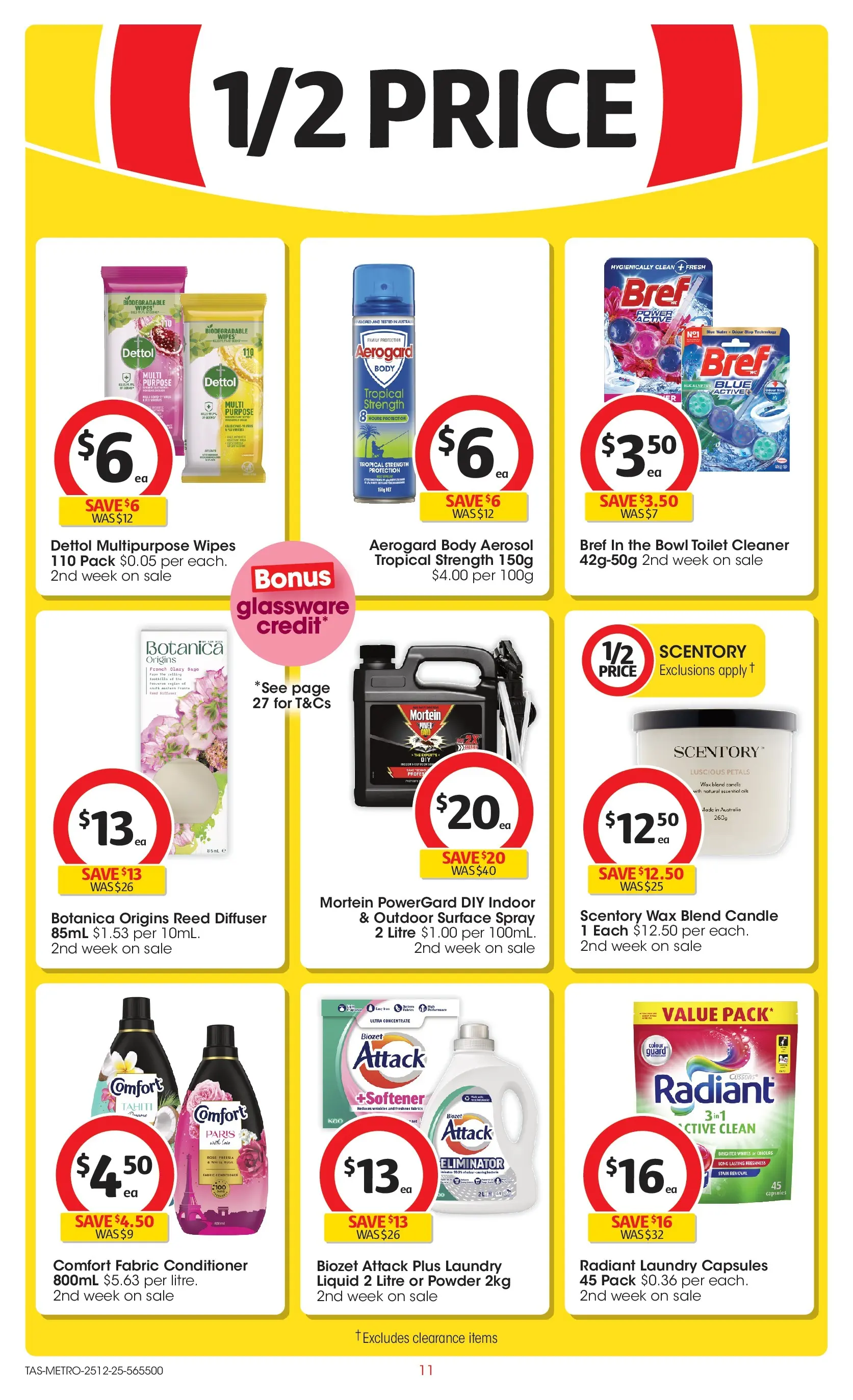 ﻿Coles catalogue valid from 25/12/2025 > Online Australia | Page: 11 | Products: Toilet, Conditioner, Glassware, Laundry