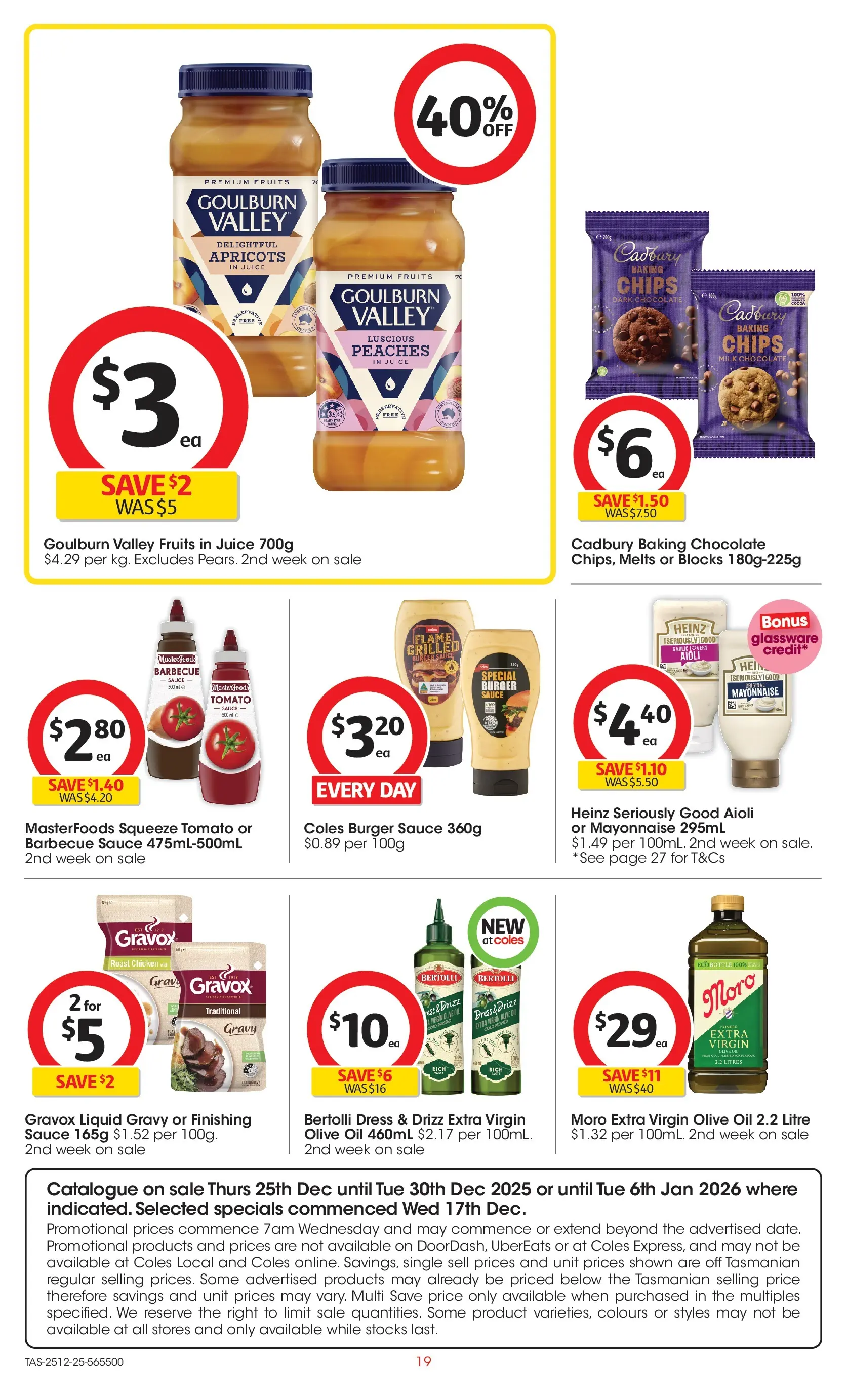 ﻿Coles catalogue valid from 25/12/2025 > Online Australia | Page: 19 | Products: Cocoa, Milk, Chocolate, Mayonnaise