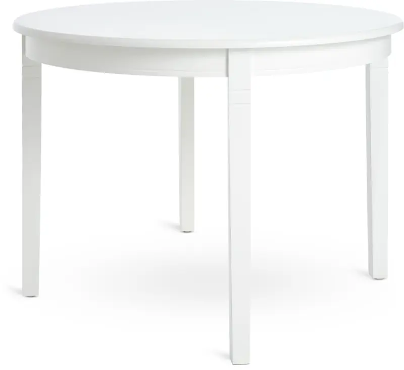JYSK Кухненска маса KIRKEBY &Oslash;110 бяла