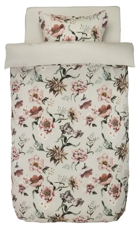 JYSK Спално бельо с чаршаф ESTHER сатен 140x200 натурал