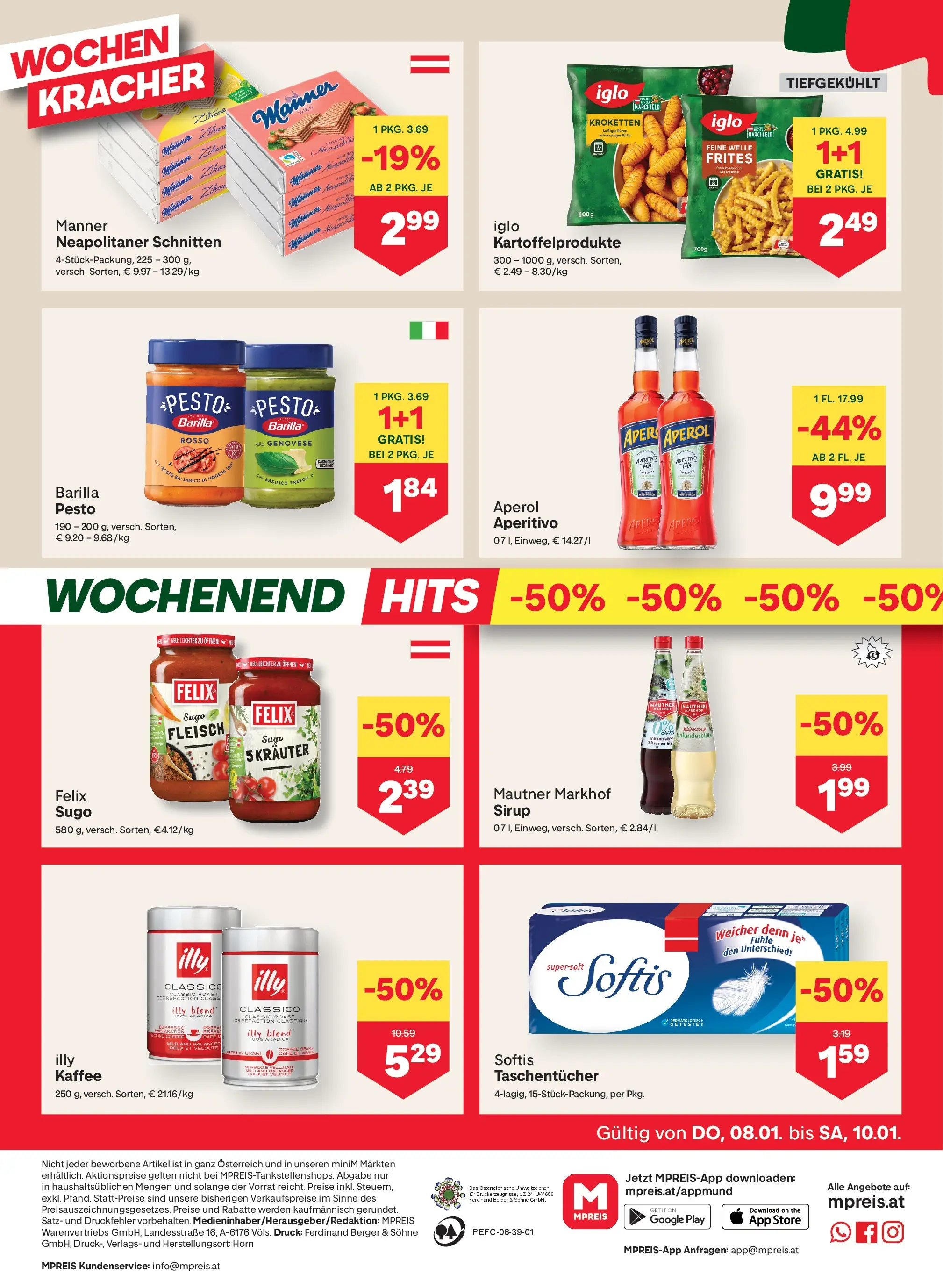 MPREIS St.Gallenkirch von 08.01.2026 - Aktuelle Angebote | Seite: 12 | Produkte: Zitrone, Drucker, Kaffee