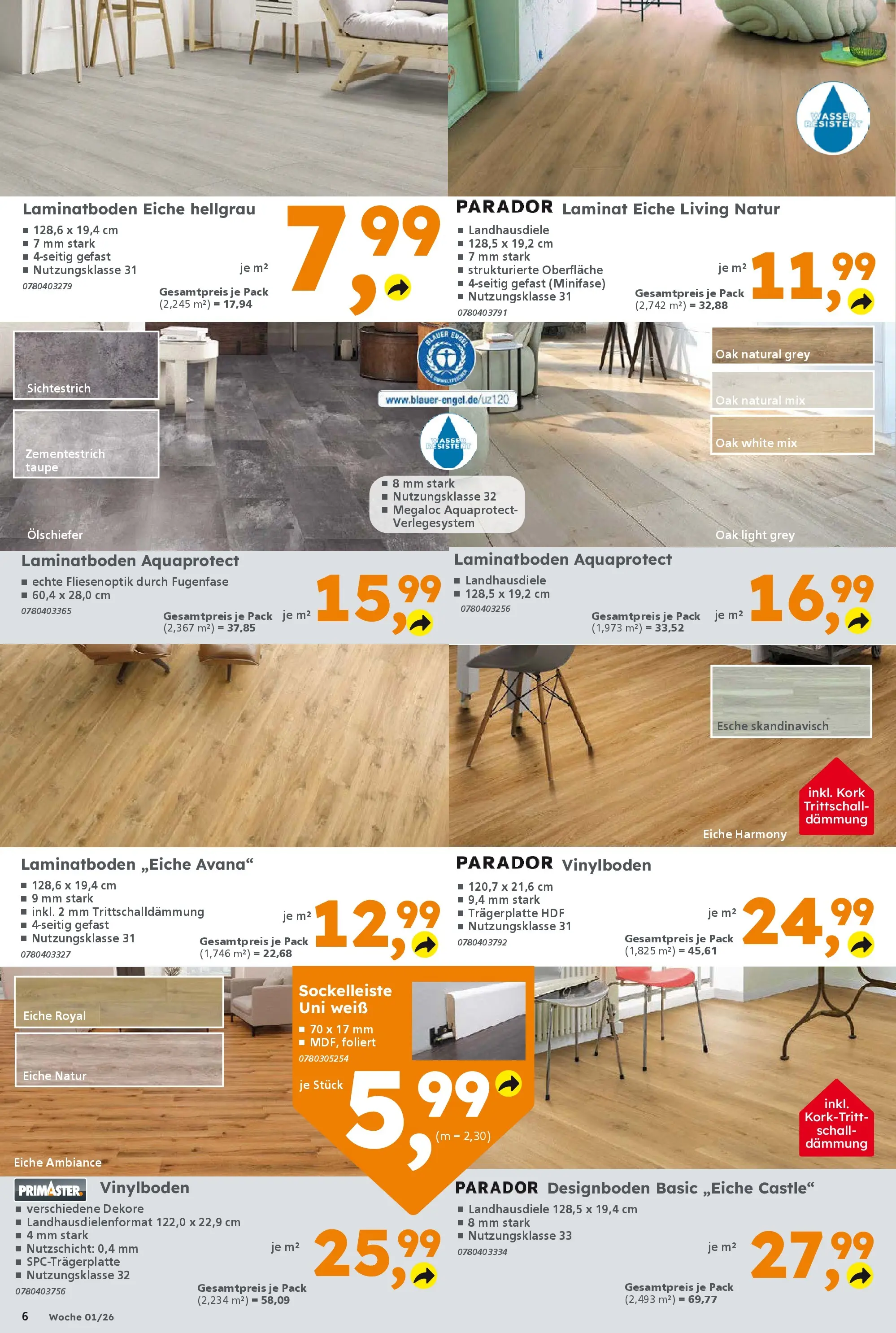 Globus Baumarkt prospekt Oststeinbek	 (ab 28.12.2025) zum Blättern | Seite: 6 | Produkte: Wasser