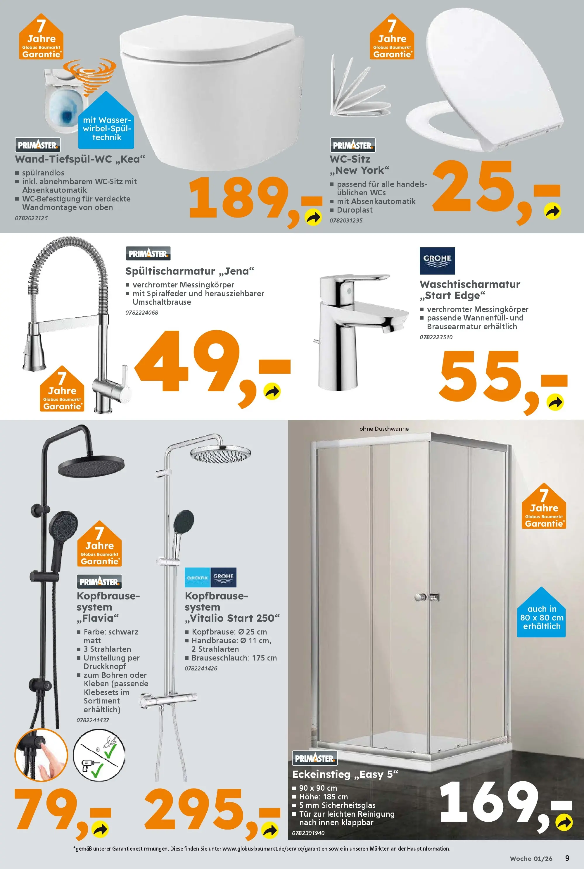 Globus Baumarkt prospekt Oststeinbek	 (ab 28.12.2025) zum Blättern | Seite: 9 | Produkte: Tür, Wasser