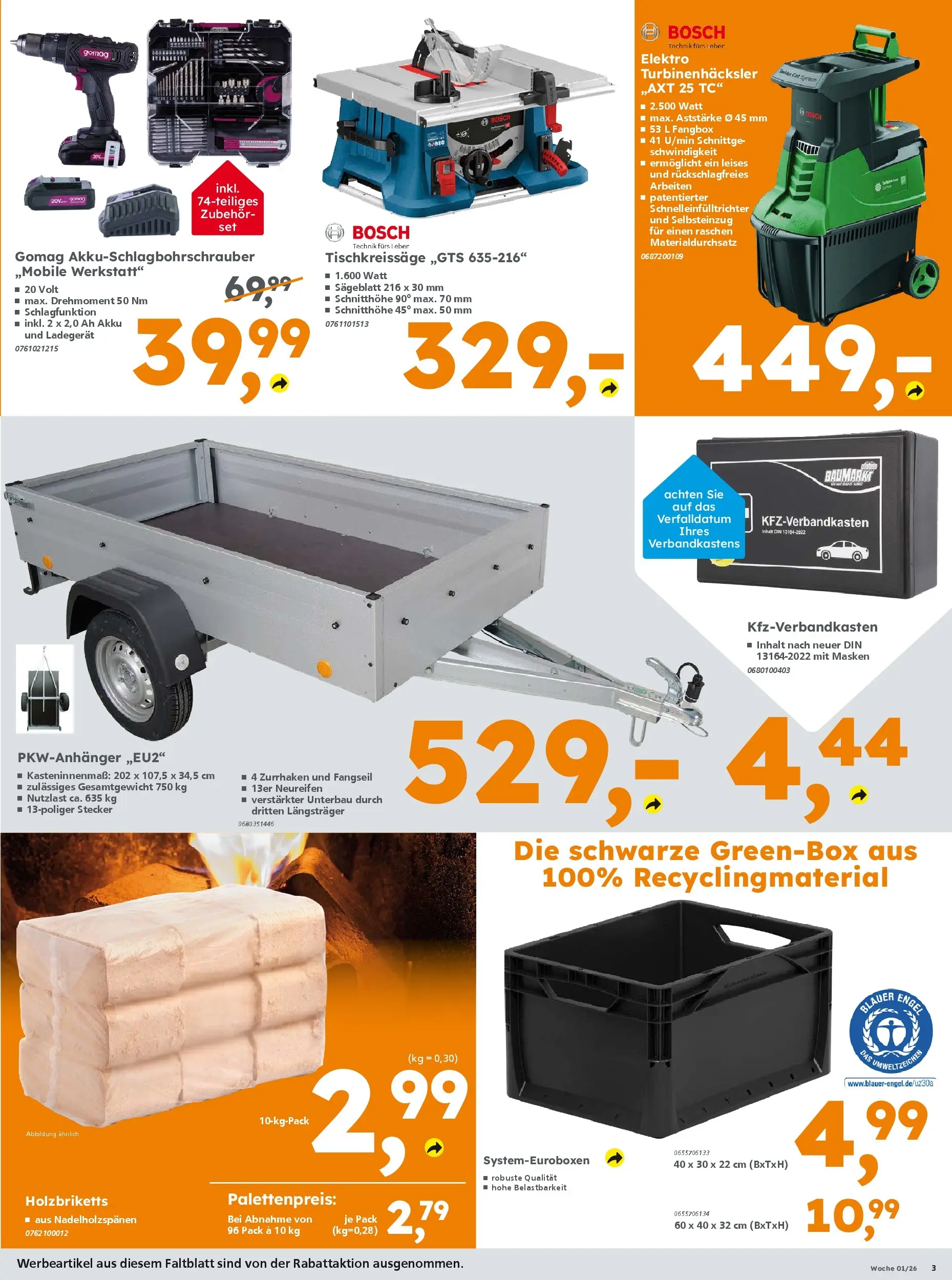 Globus Baumarkt prospekt Forchheim	 (ab 29.12.2025) zum Blättern | Seite: 3 | Produkte: Bosch, Ladegerät