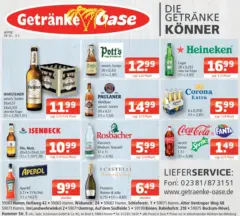 Entdecke - Getränke Oase: Getränkeangebote ab 28.12.2025 gültig Entdecke - Getränke Oase: Getränkeangebote ab 28.12.2025 gültig