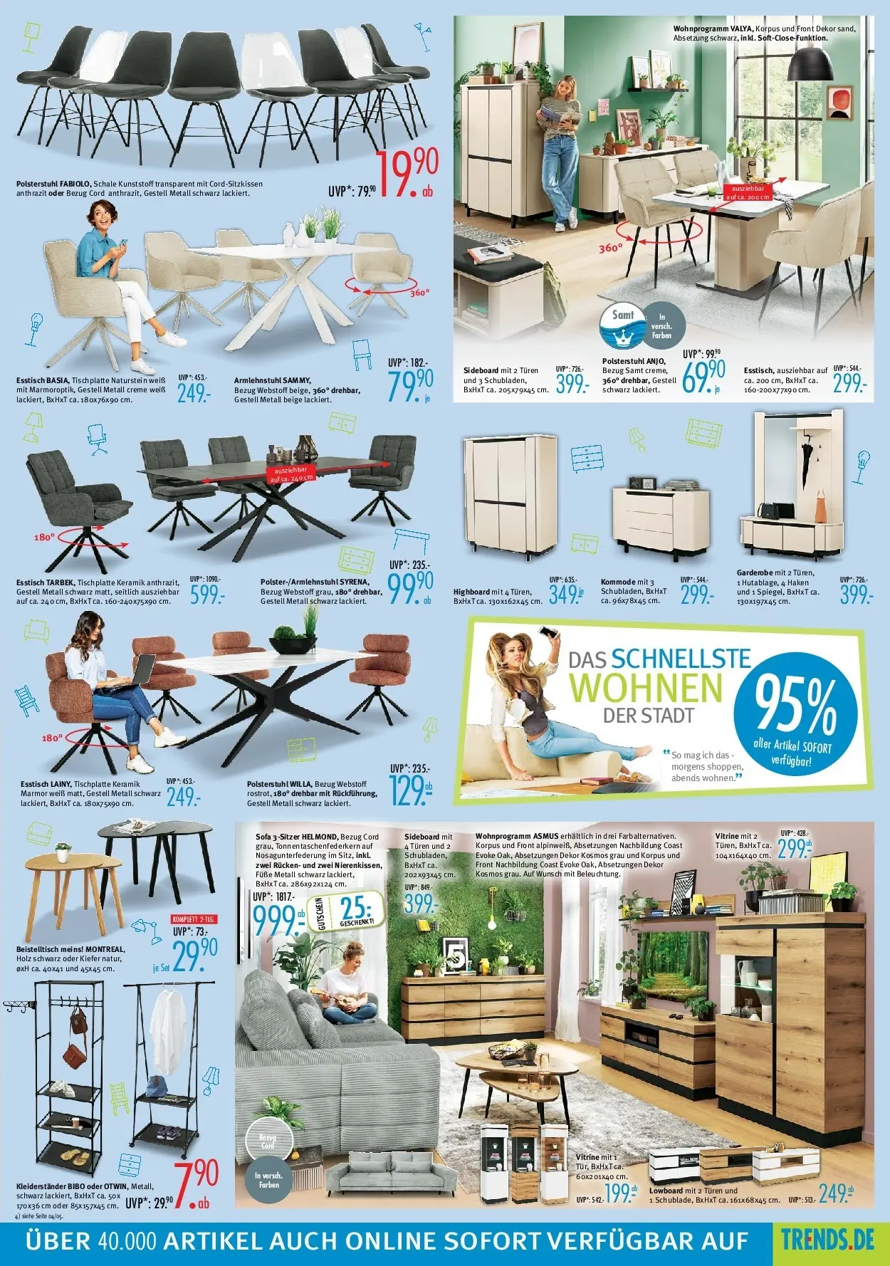 Trends - Ostermann Trends: Neue Möbel wirken Wunder. (ab 02.01.2026) zum Blättern | Seite: 3 | Produkte: Sideboard, Lowboard, HIghboard, Creme