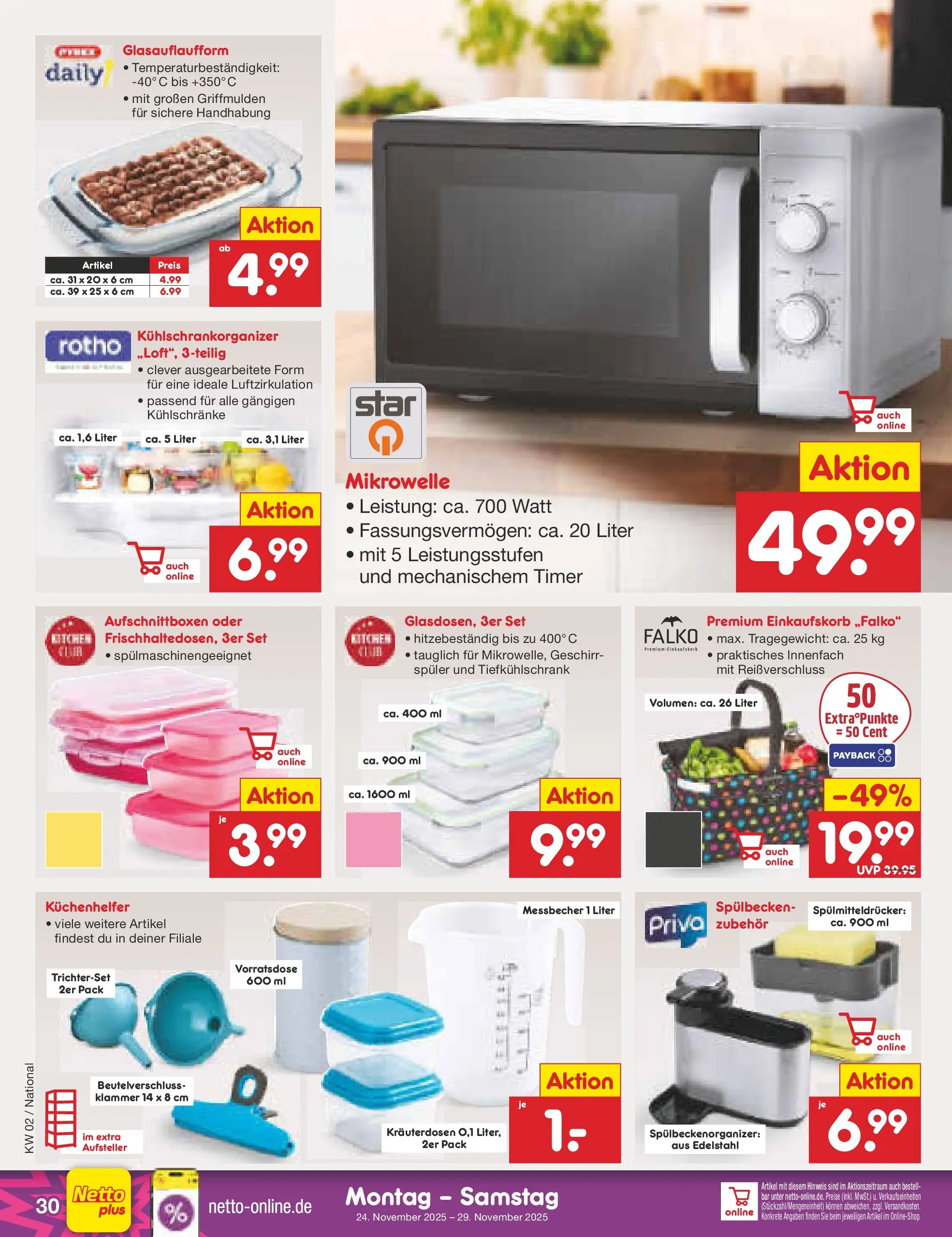 Netto Marken-Discount prospekt Mannheim	 (ab 04.01.2026) » Angebote | Seite: 30 | Produkte: Mikrowelle