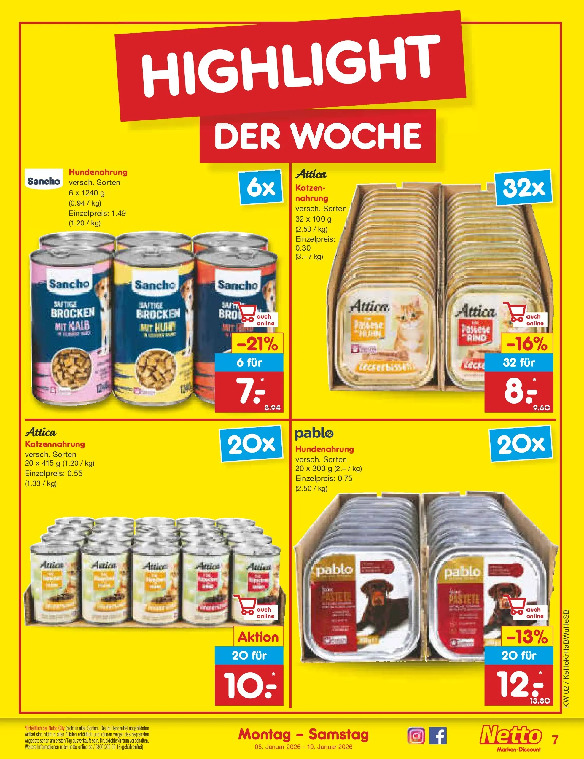 Netto Marken-Discount prospekt Stemwede-Dielingen	 (ab 04.01.2026) » Angebote | Seite: 7